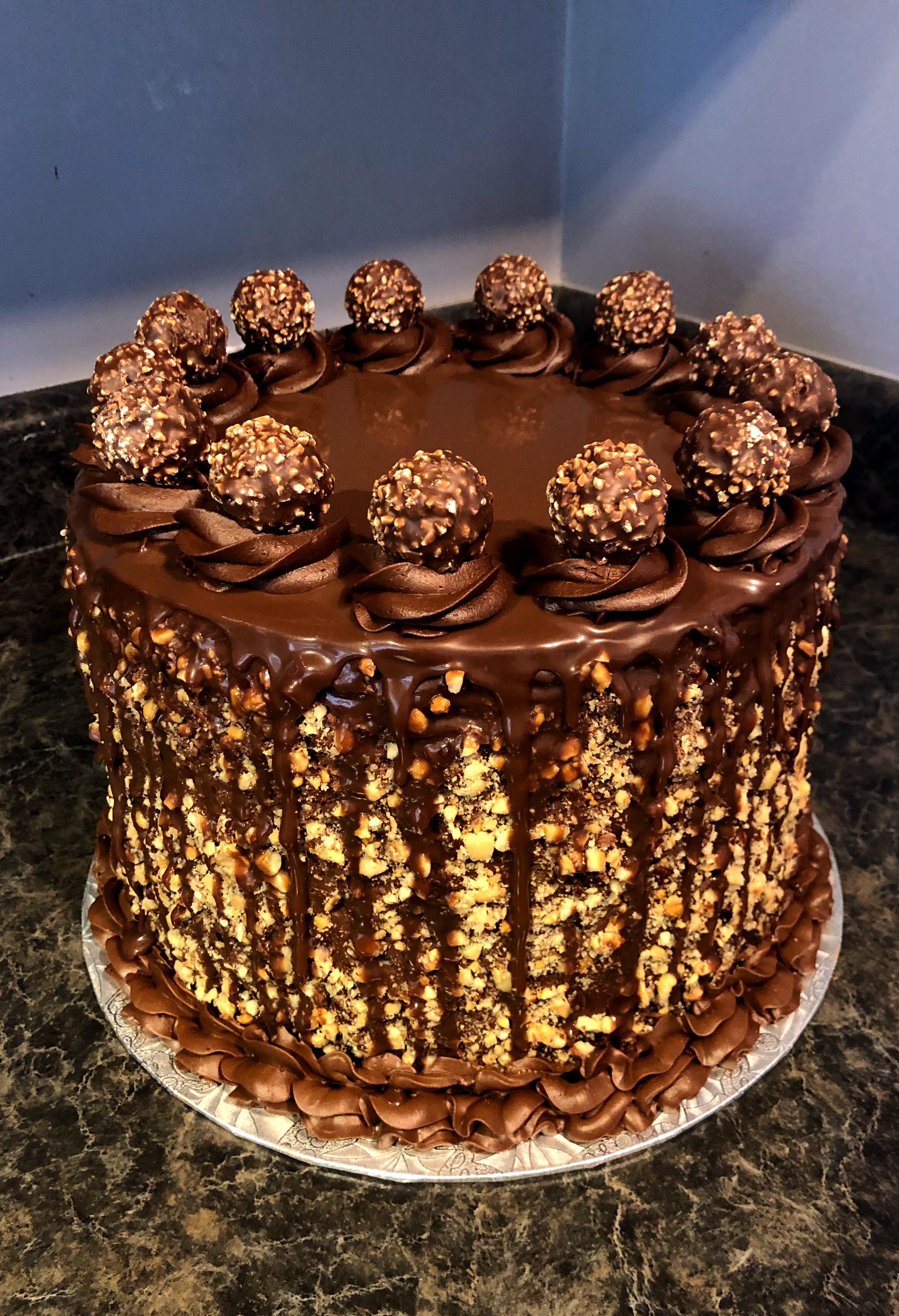 [homemade] Ferrero Rocher Cake via /r/food Healthy Energy Inspirations