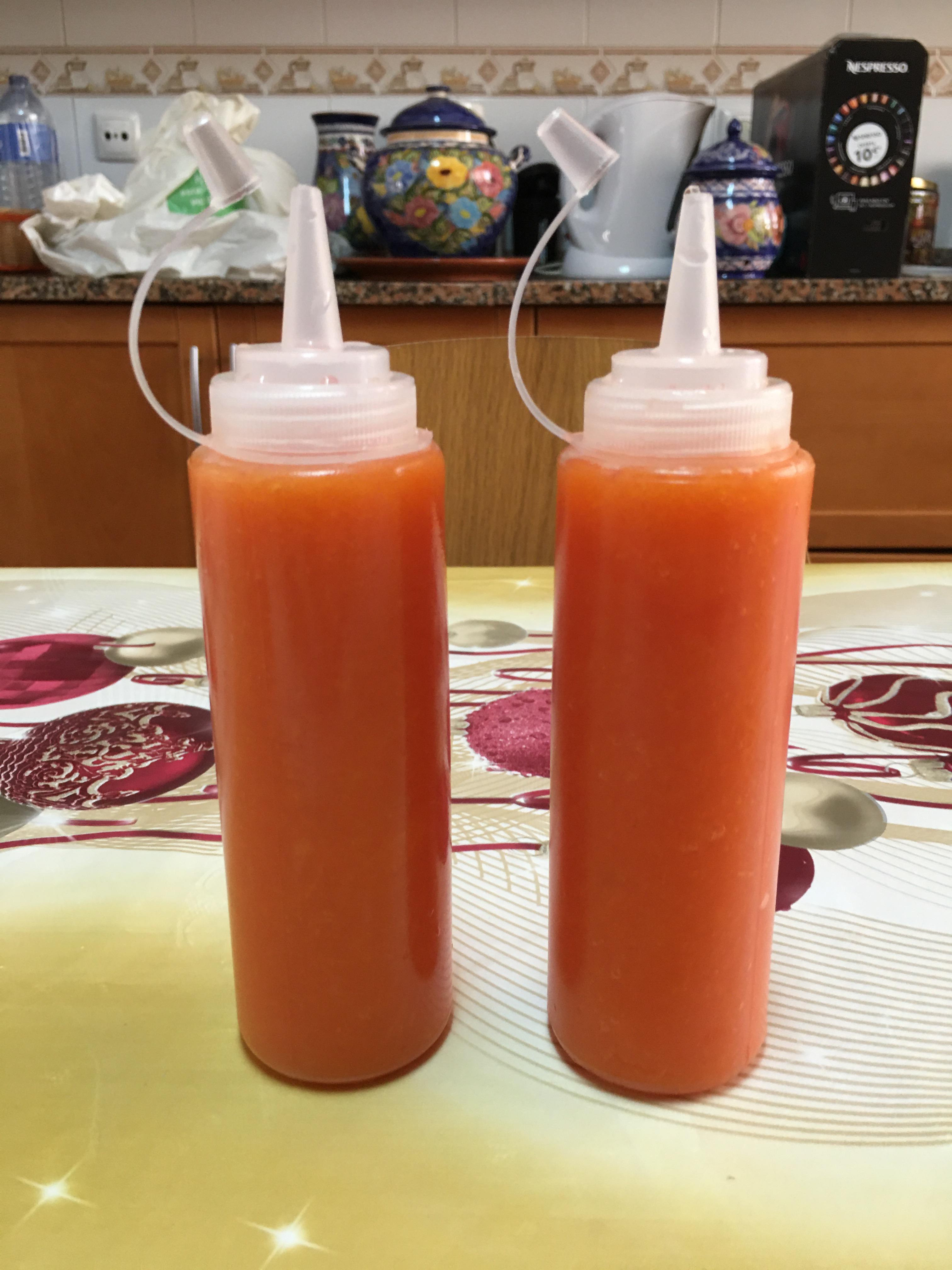 After 2 weeks my 1st batch of pineapple habanero sauce turned really