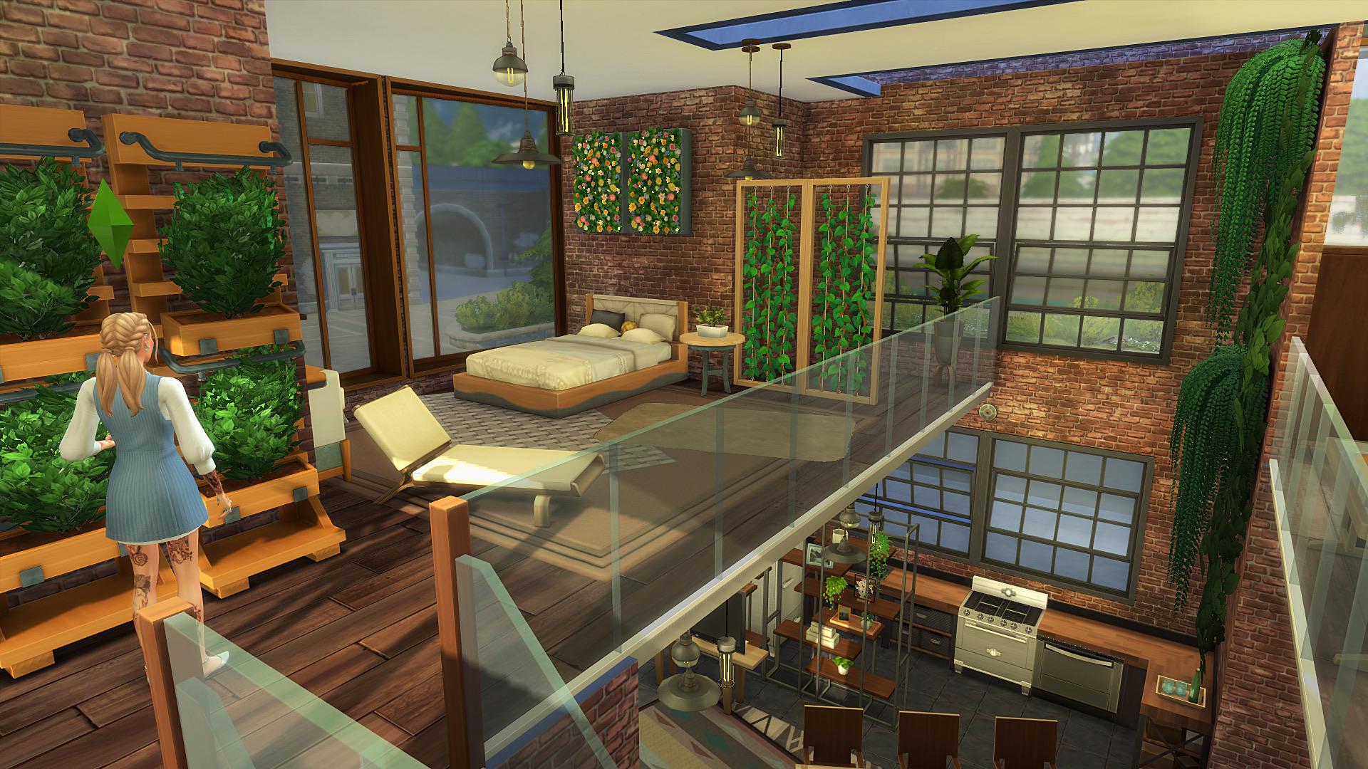 Eco Lifestyle has reignited my love of building industrial lofts r/Sims4