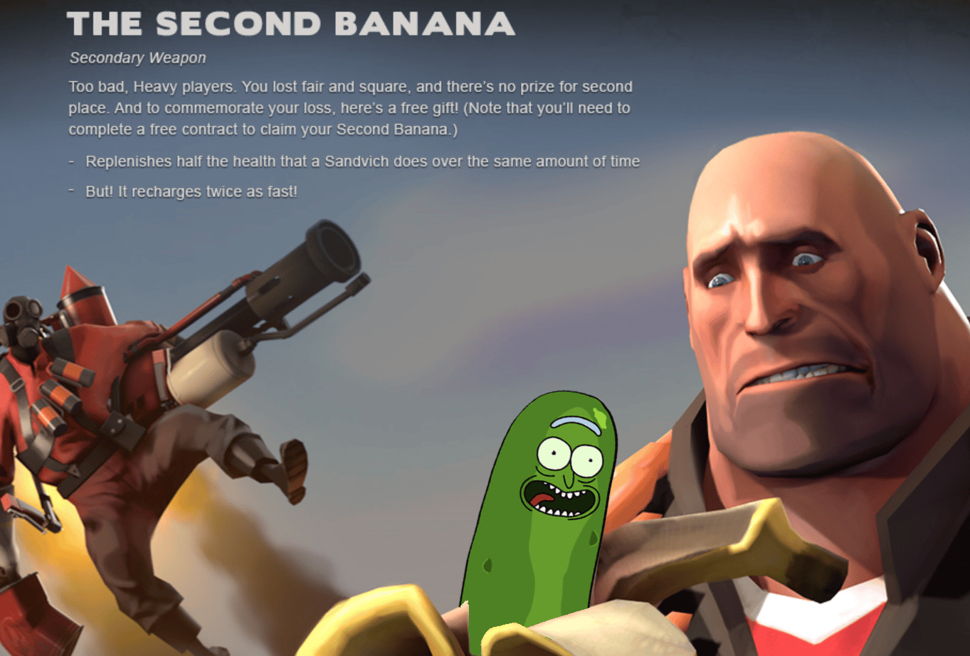 The real reason heavy was so disturbed by the Second Banana. tf2