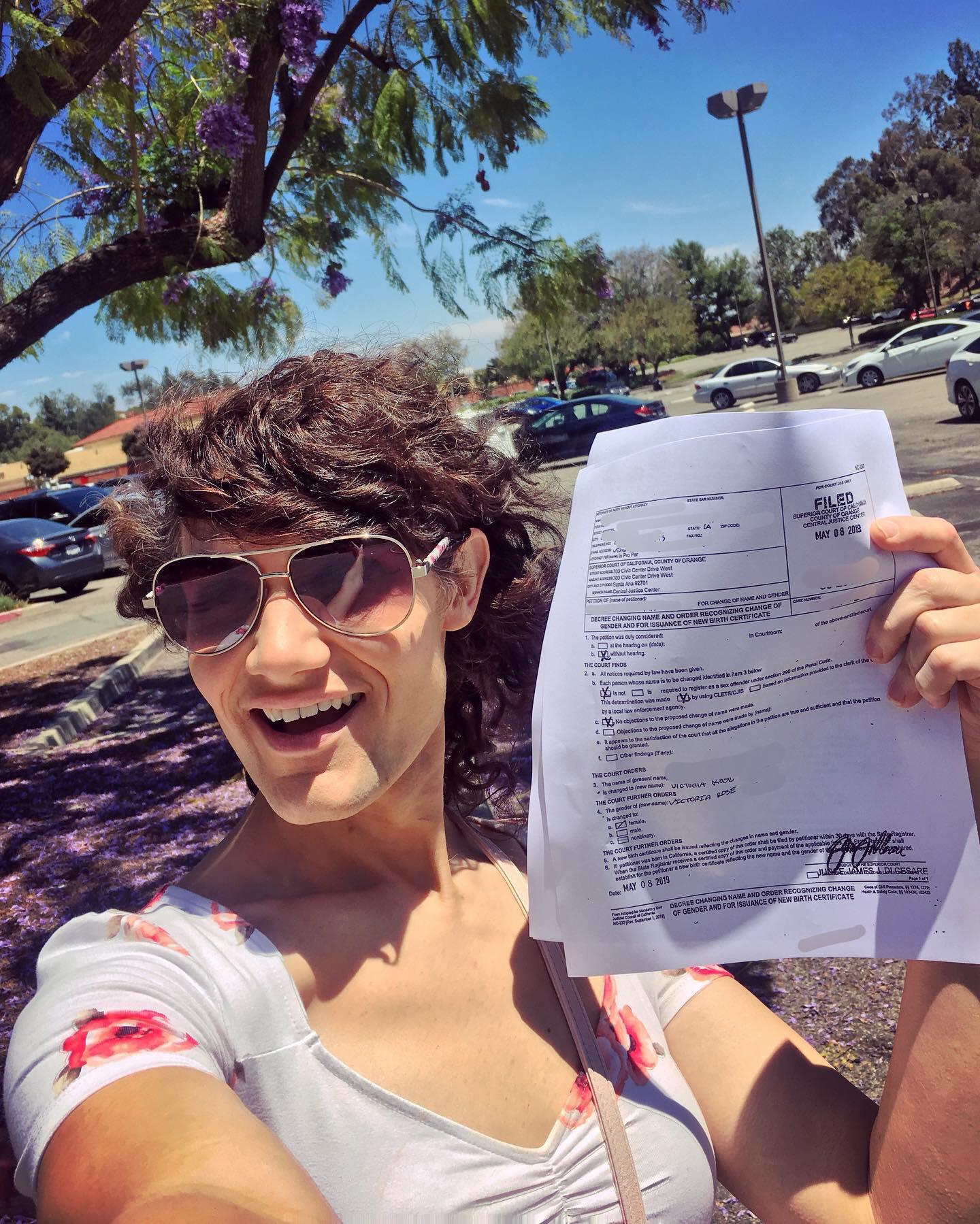 Name and gender marker change complete! So long deadname. Hello