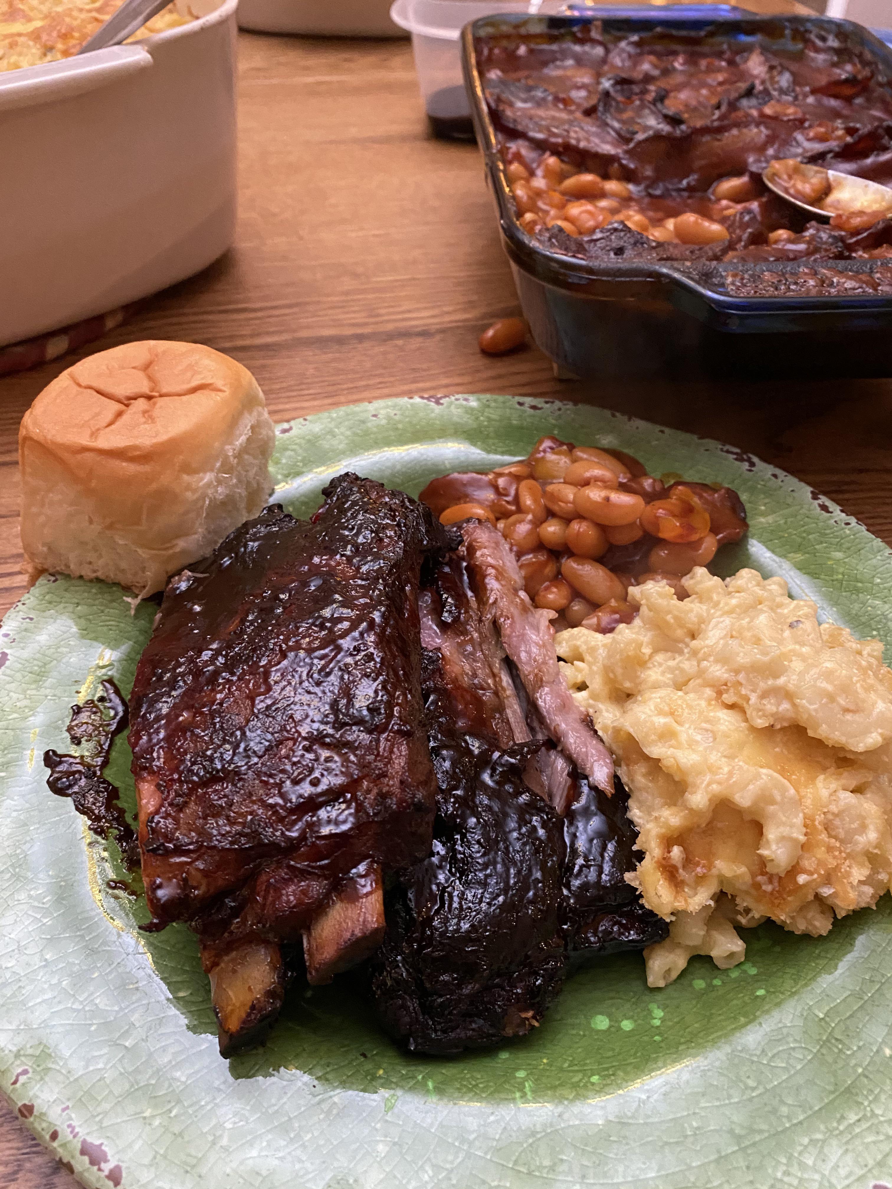 1st time pork ribs on Big Green Egg r/biggreenegg