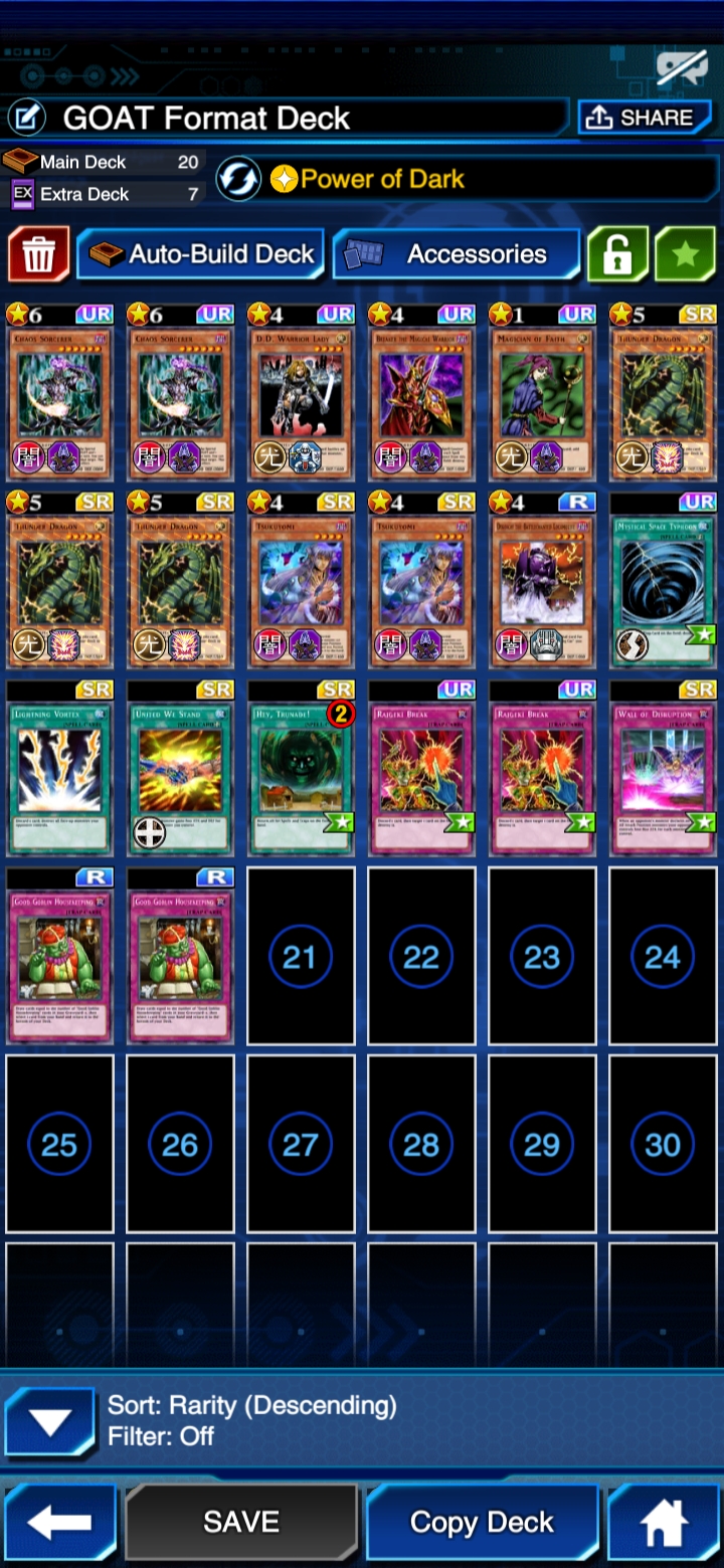 [Deck] 'GOAT format' deck for casual fun r/DuelLinks
