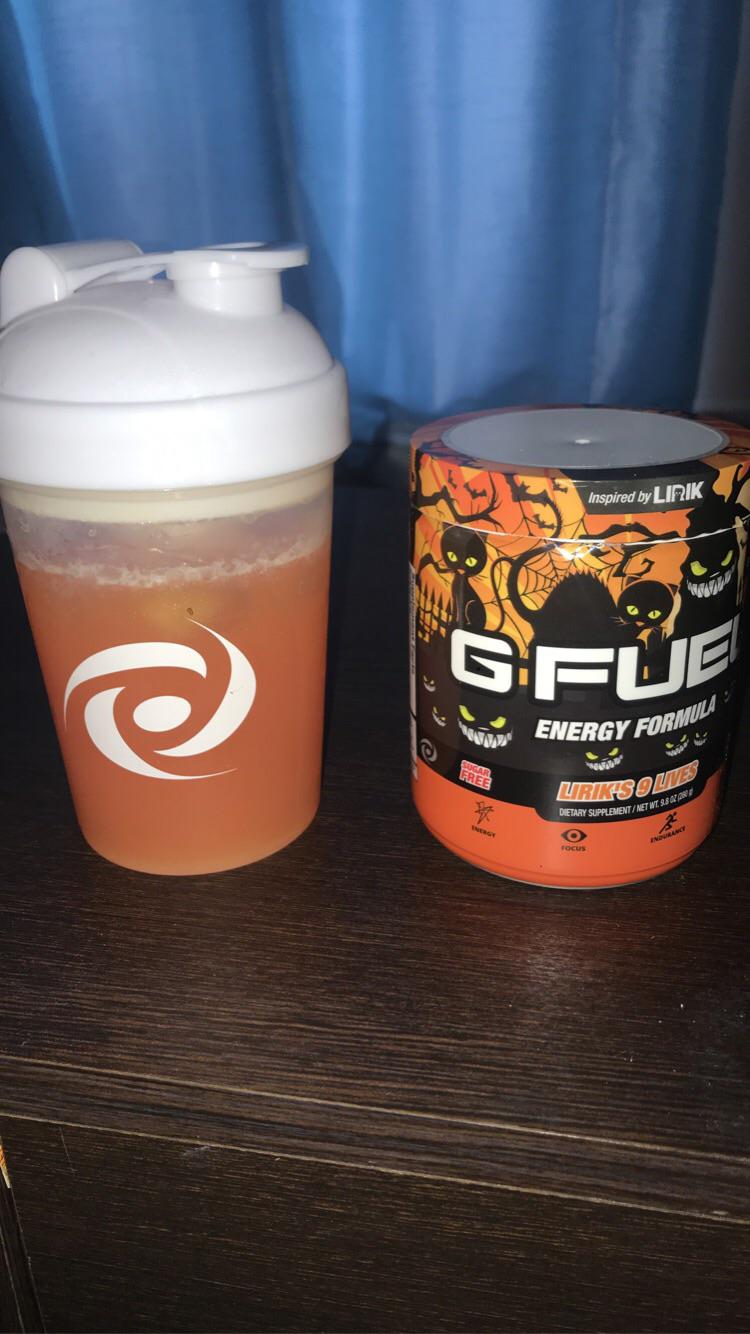 Peach ice tea this morning 🤤 r/GFUEL
