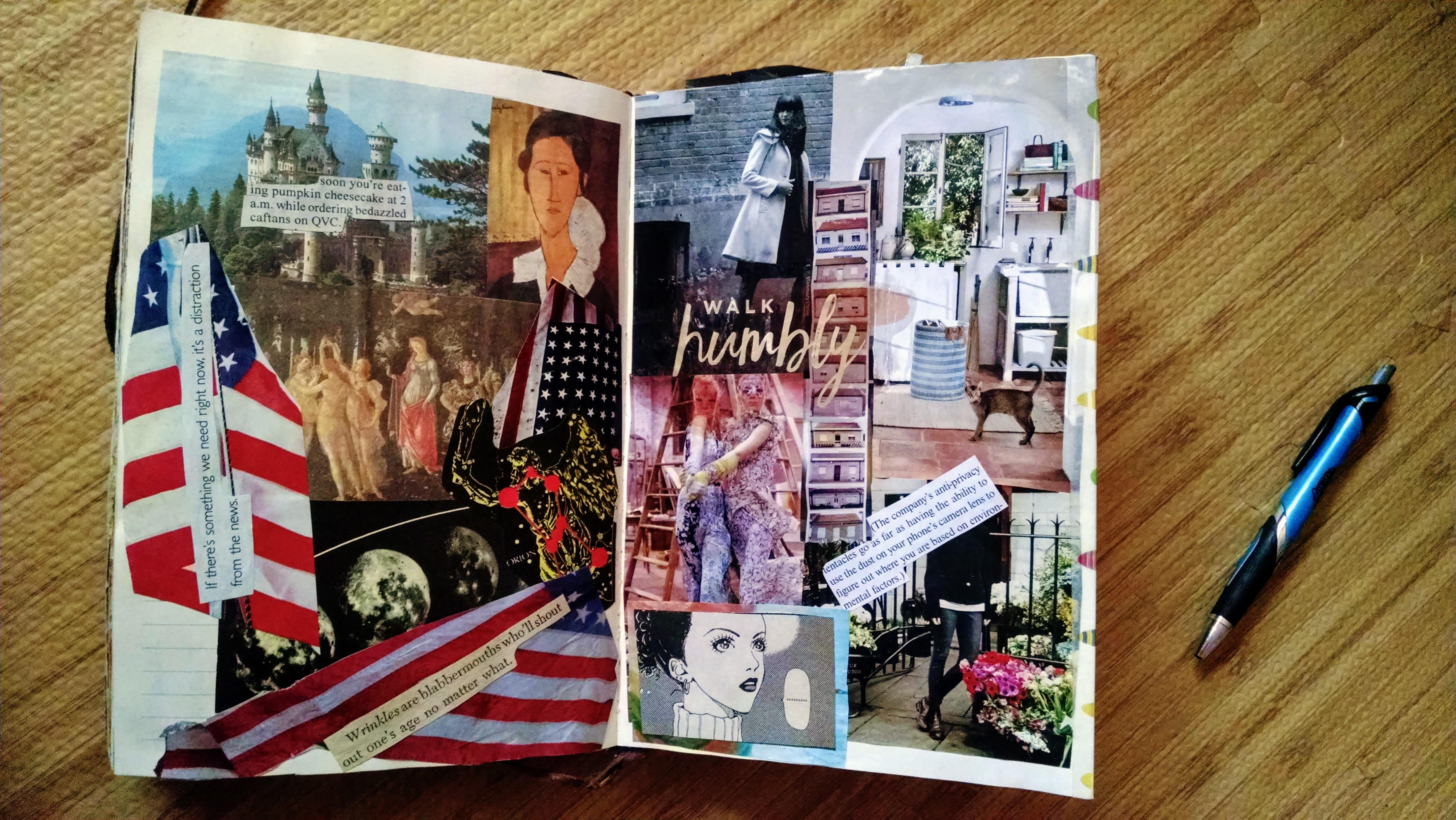 Magazine collage r/Journaling