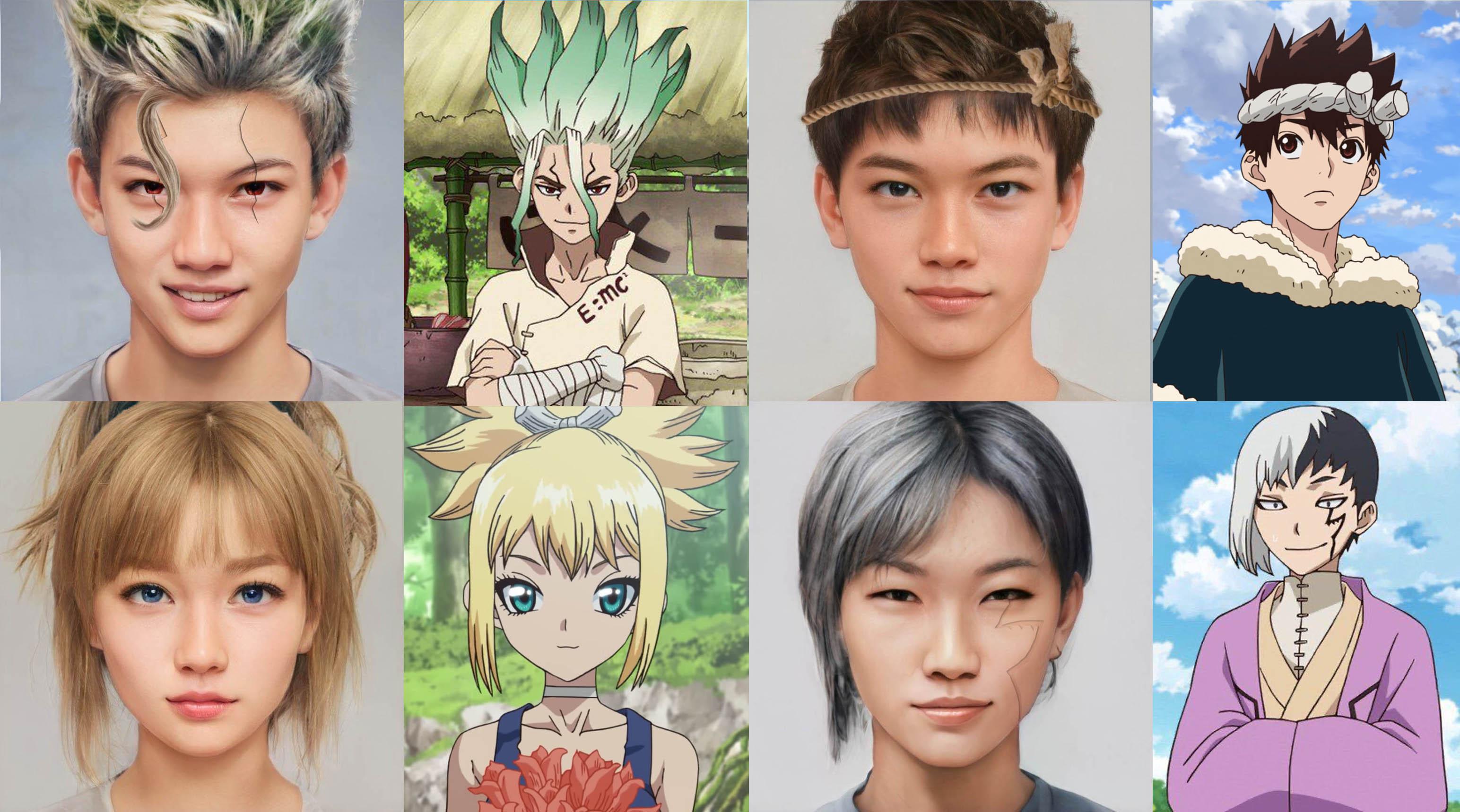 Dr Stone Characters in Art Breeder pt. 1 r/DrStone