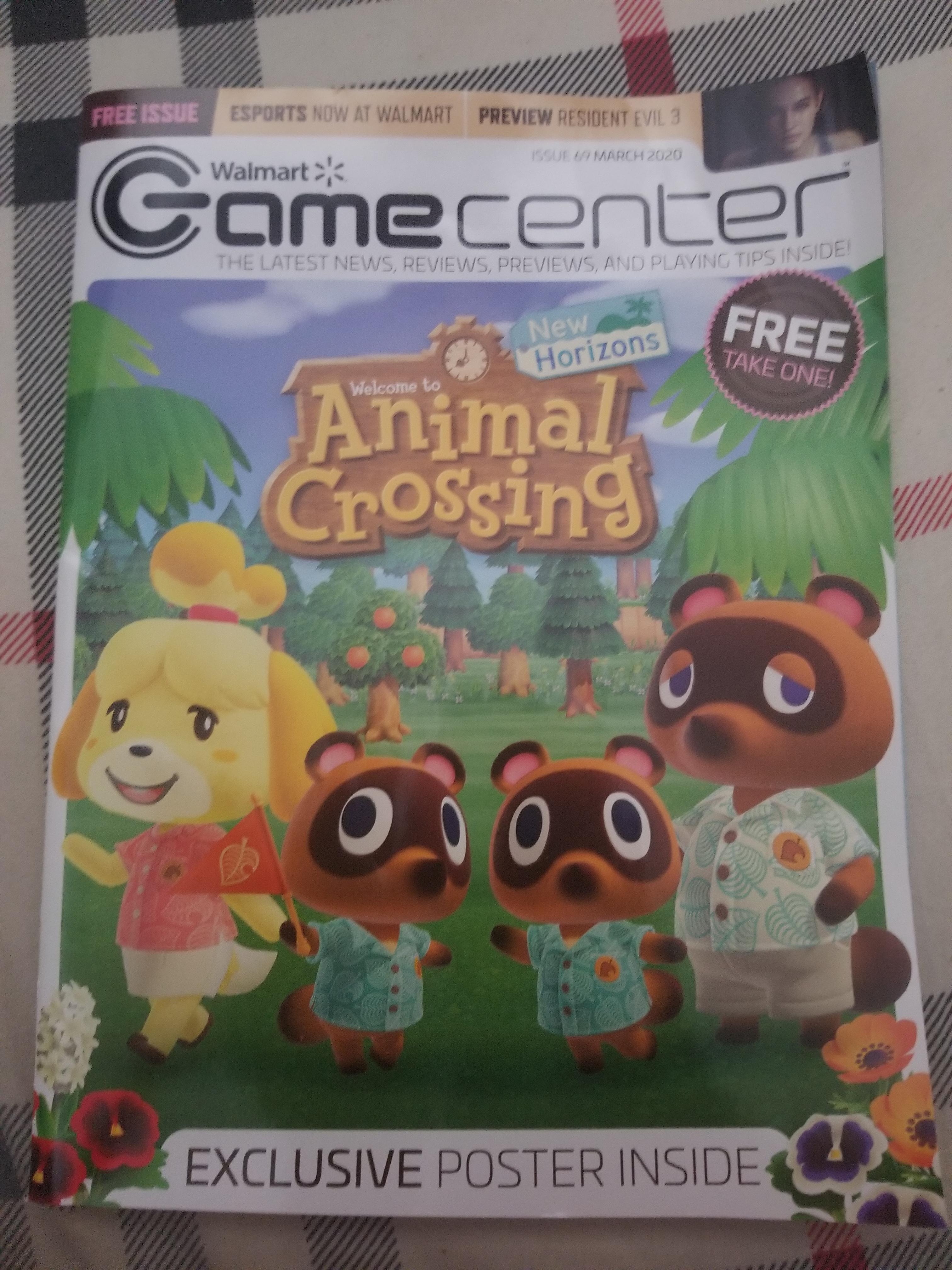 This Walmart magazine has ACNH on the cover and it also includes a