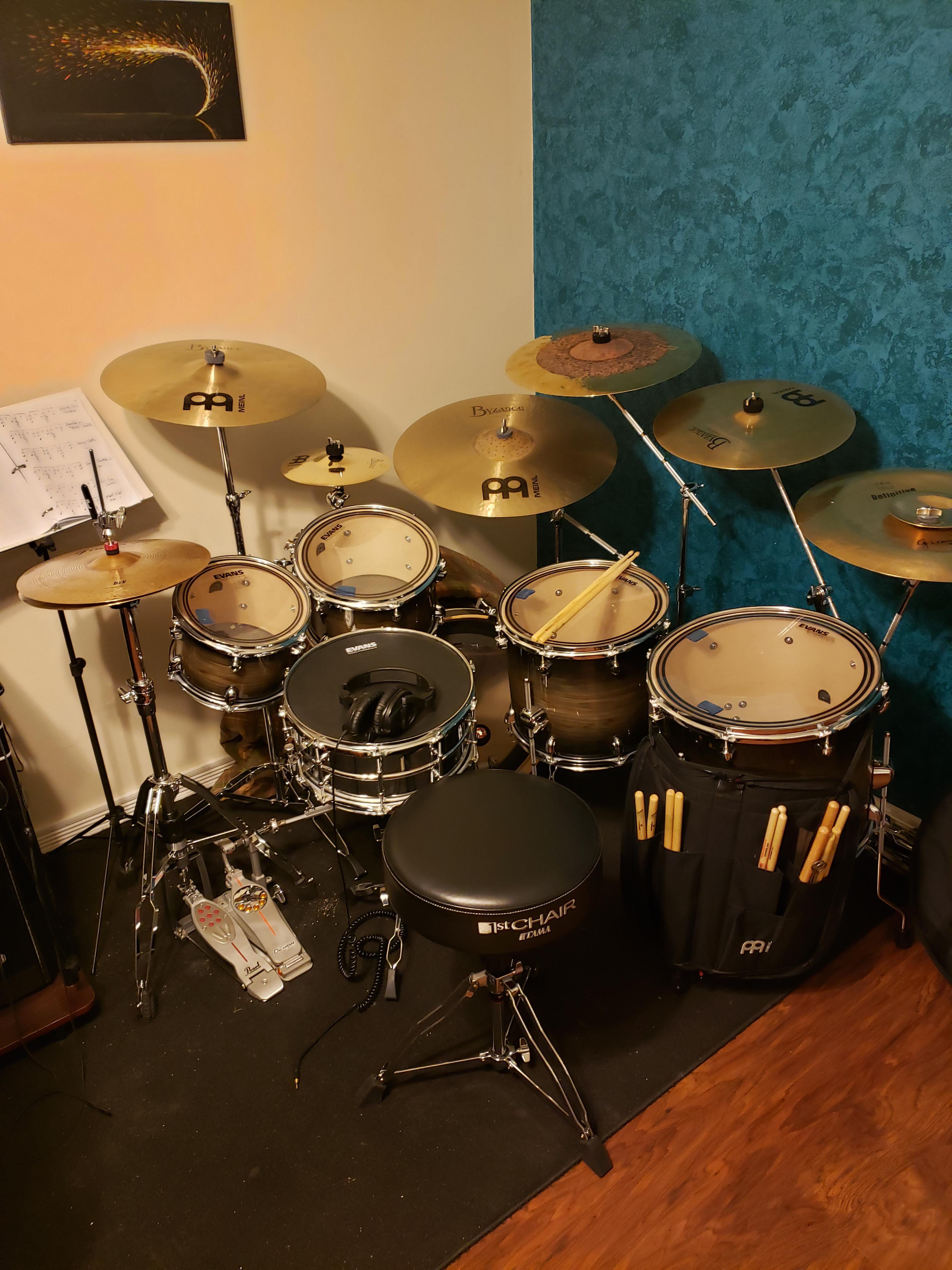 My setup! Mapex Armory, Meinl/Gio Cymbals r/drums