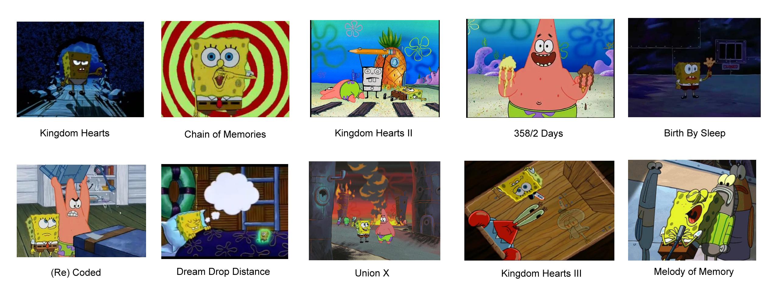 (OC) Kingdom Hearts portrayed by SpongeBob r/KingdomHearts