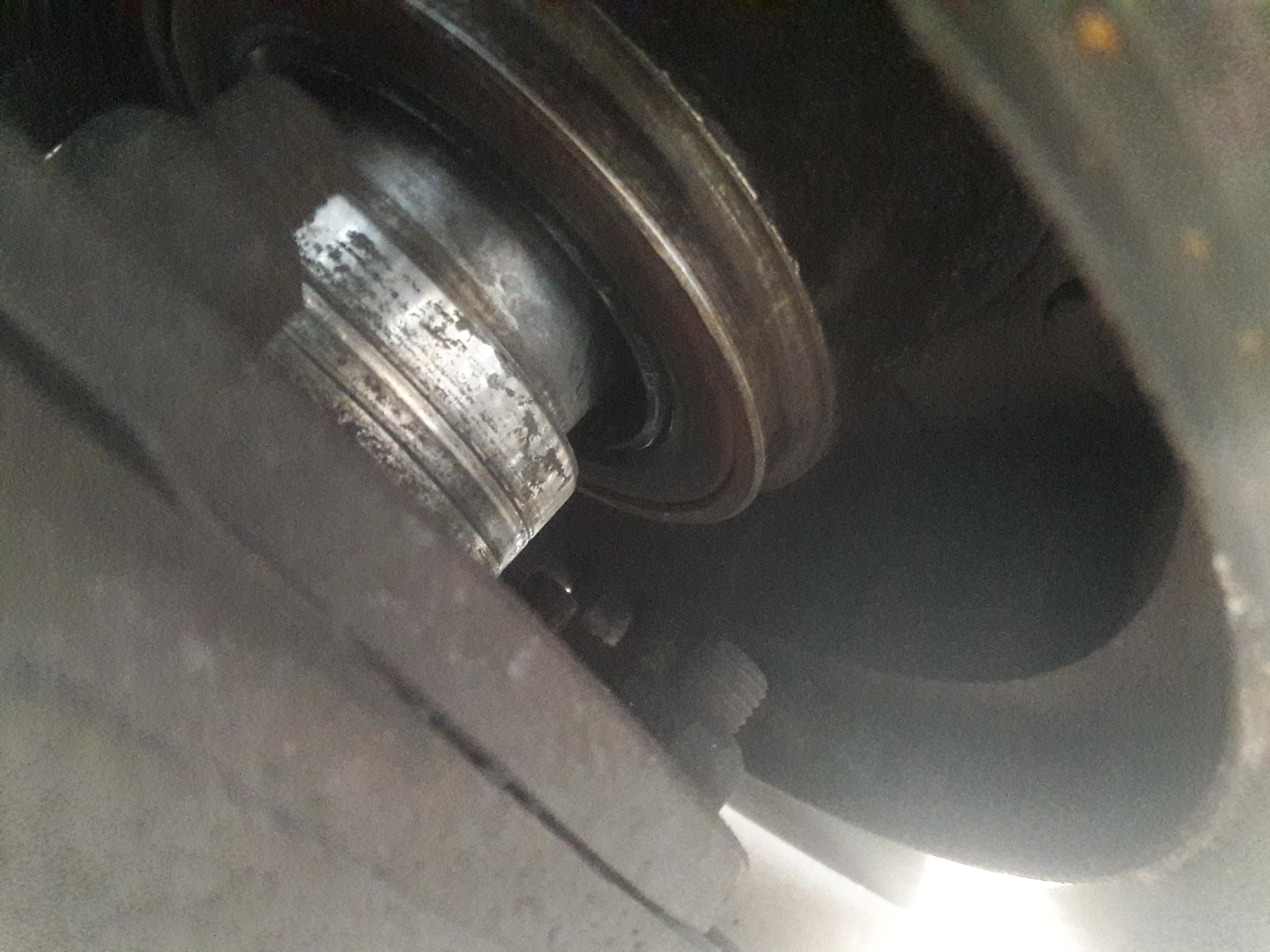 I'm replacing my bearings and I'm having problems getting the rotor