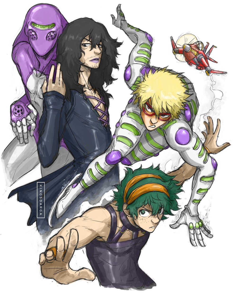 [Fanart] The voice actor overlap was driving me nuts (kingsdarga
