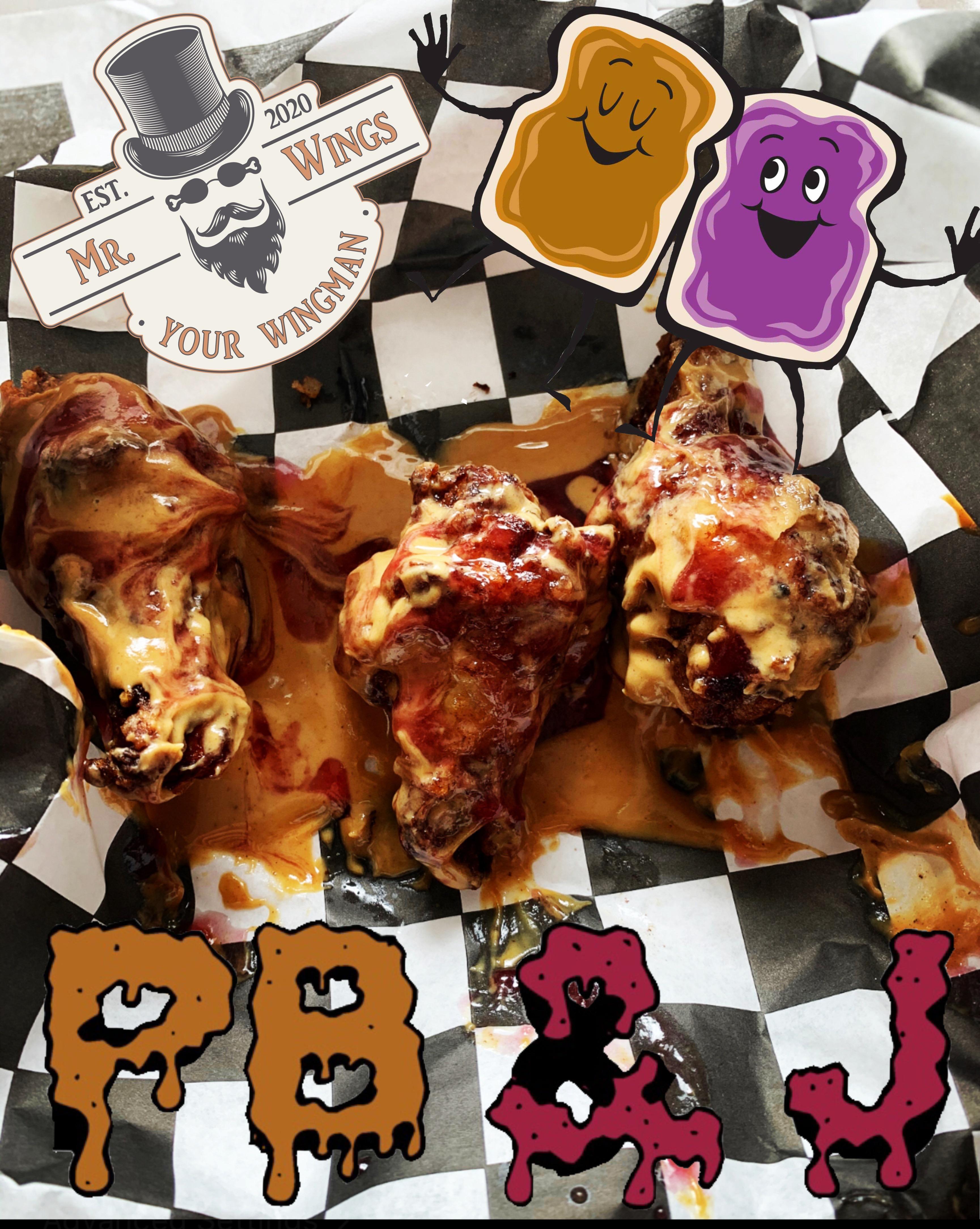 PB&J wings I made. r/FoodPorn