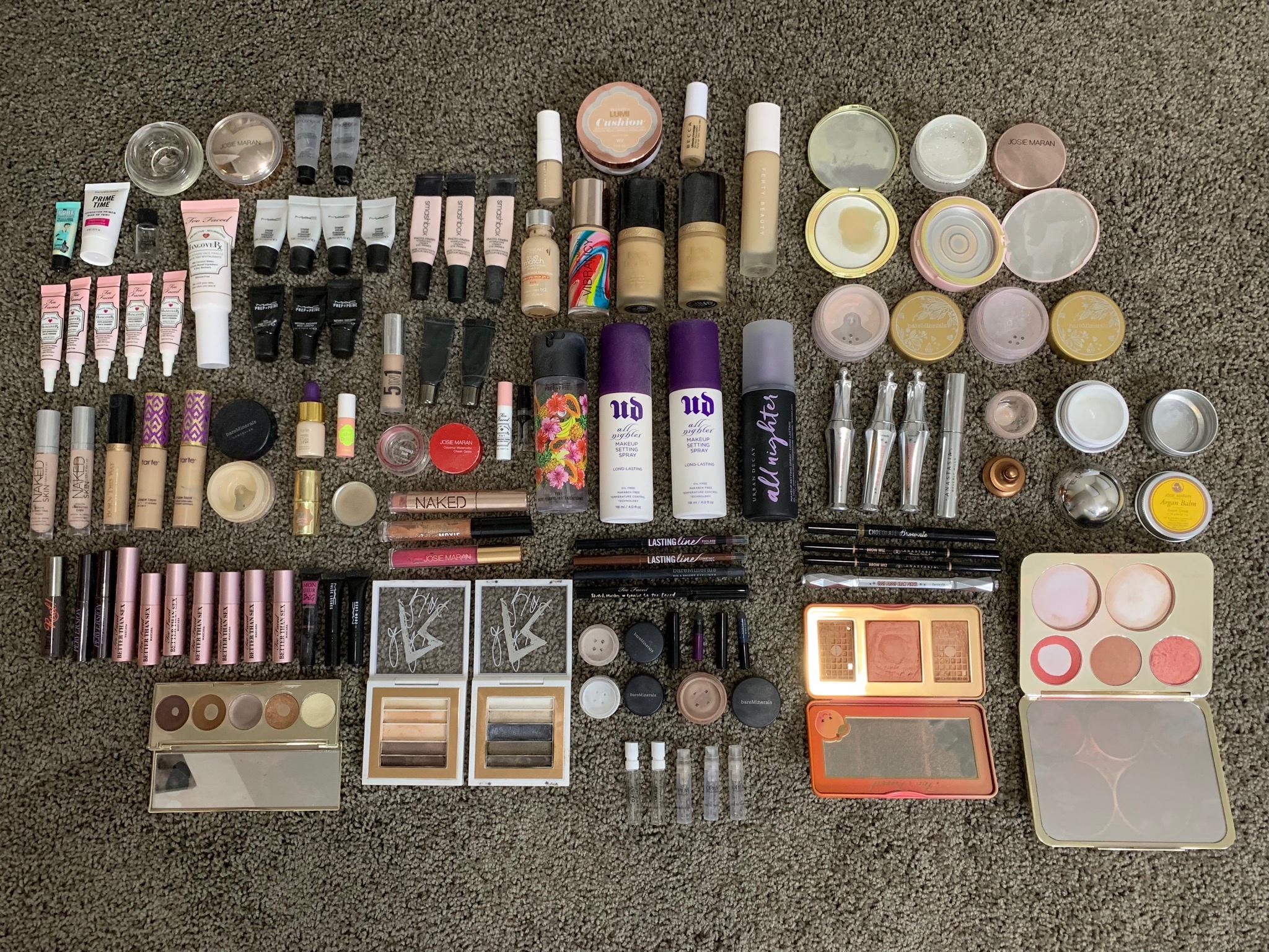 2018 Makeup empties (891.12 worth) reviews in comments r/PanPorn
