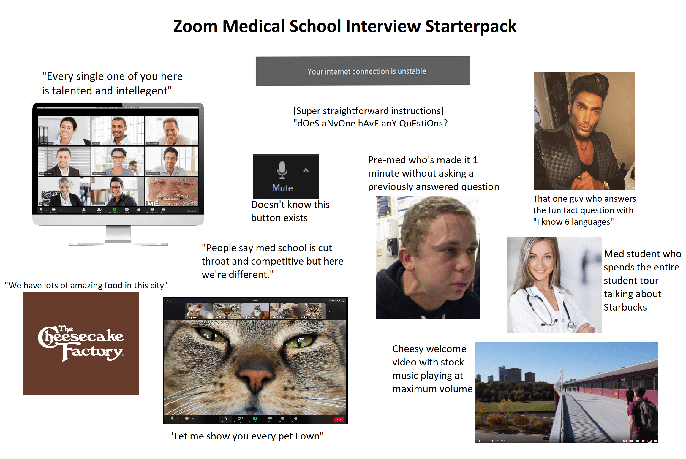 Med School Interview Starterpack (Zoom Edition) r/premed