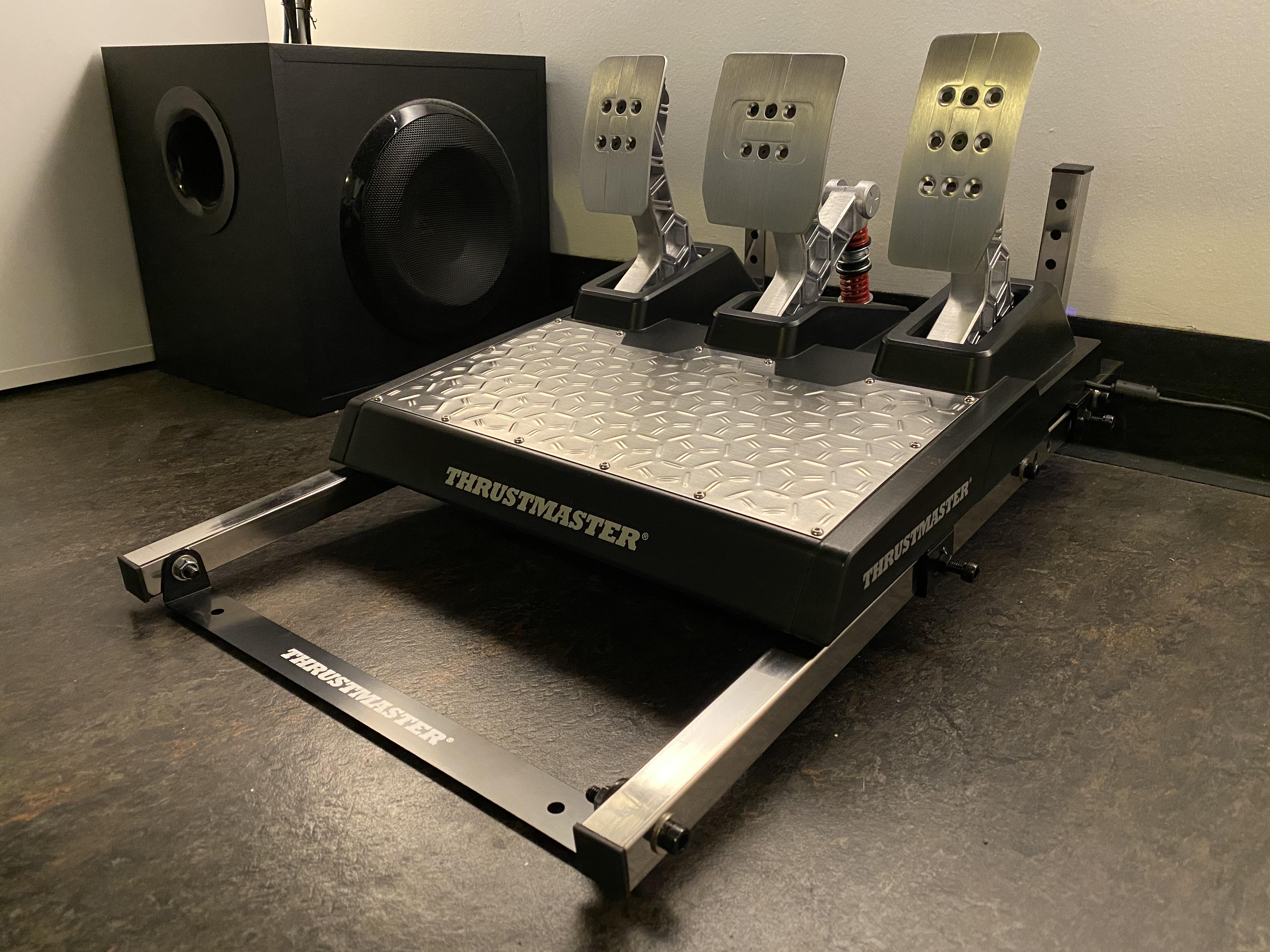 Just got my Thrustmaster Tpedal stand, no more pedal rise when I brake