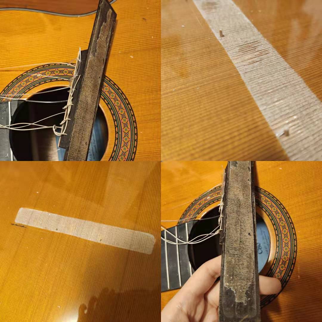 Classical Guitar bridge popped off r/Luthier
