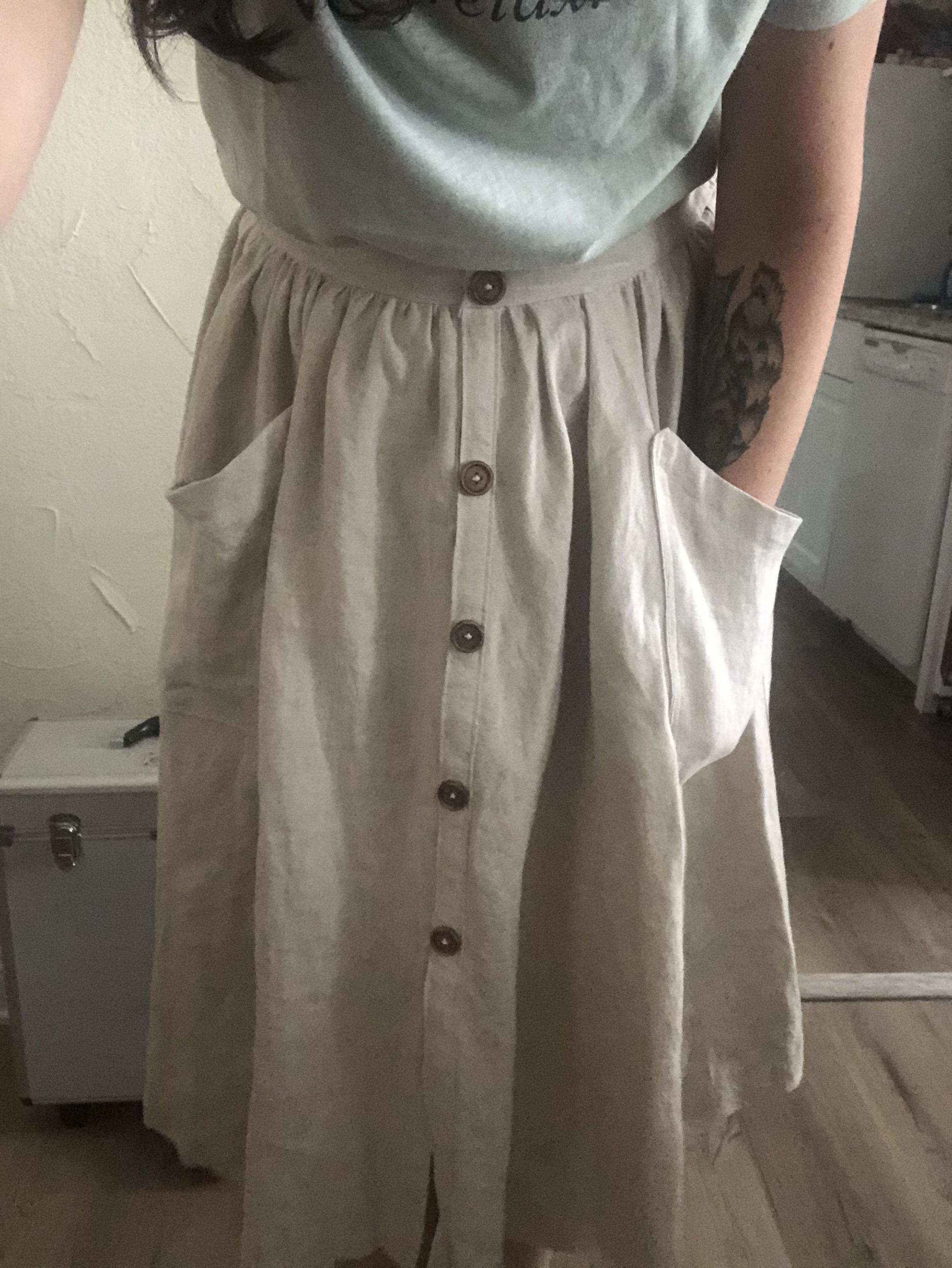 My first clothing item ever! Sew Liberated Estuary Skirt r/sewing