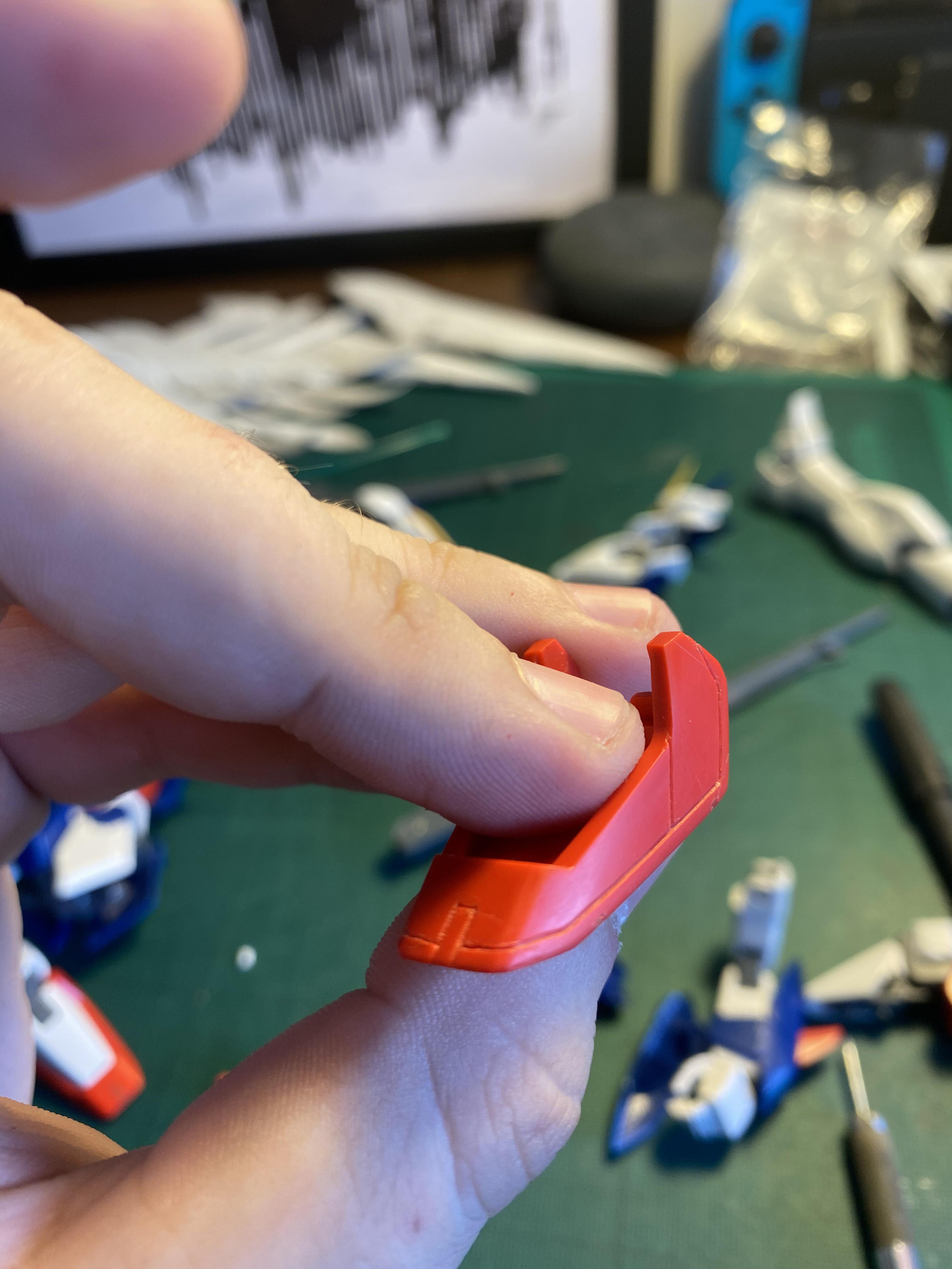 First attempt at panel scribing, done without any tape. r/Gunpla