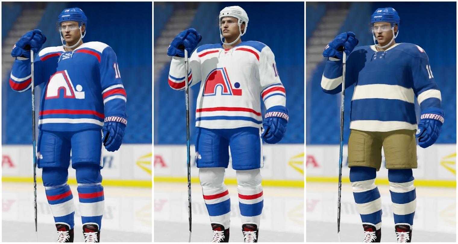 My Quebec Nordiques jerseys r/EA_NHL