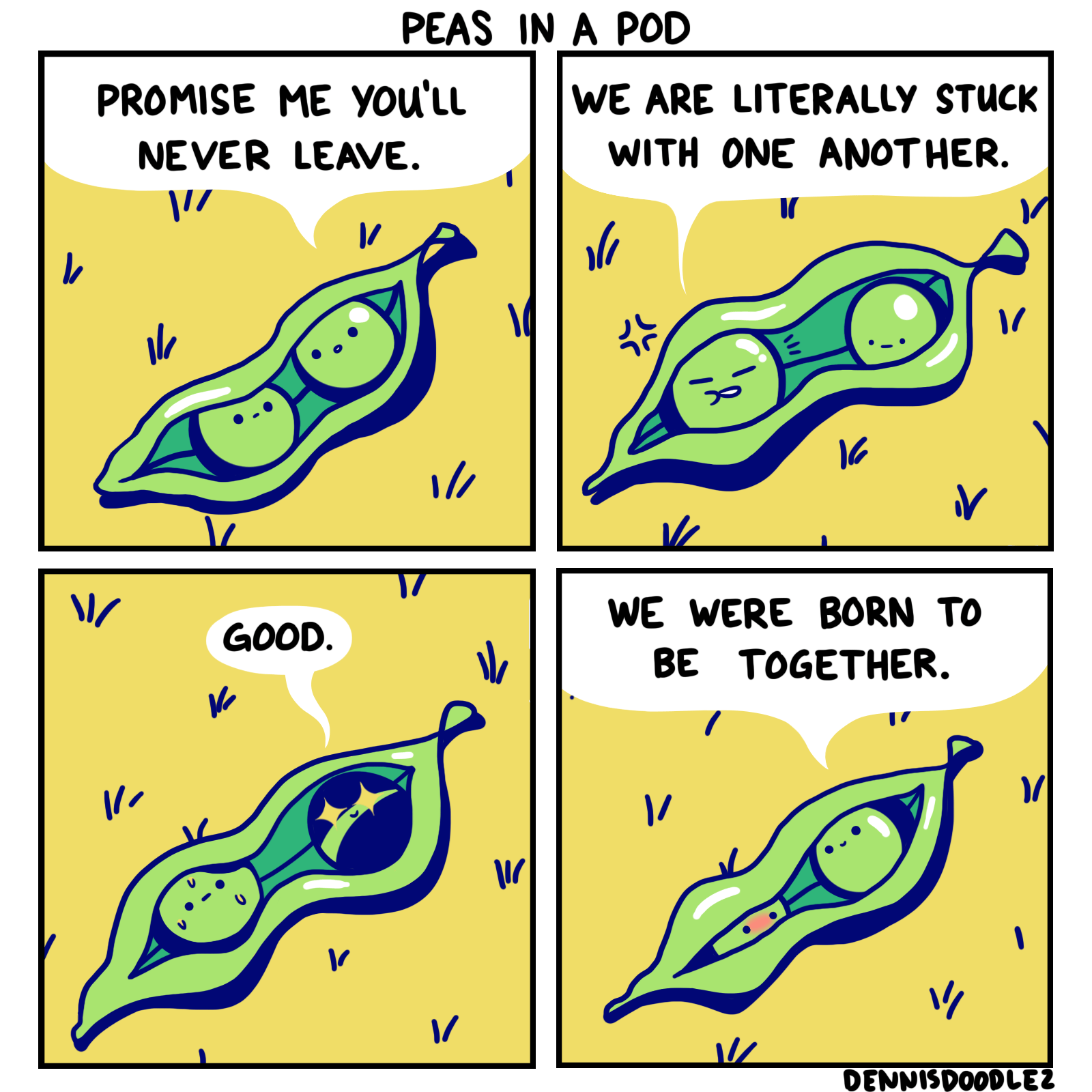 Two peas in a pod! [OC] r/wholesomememes