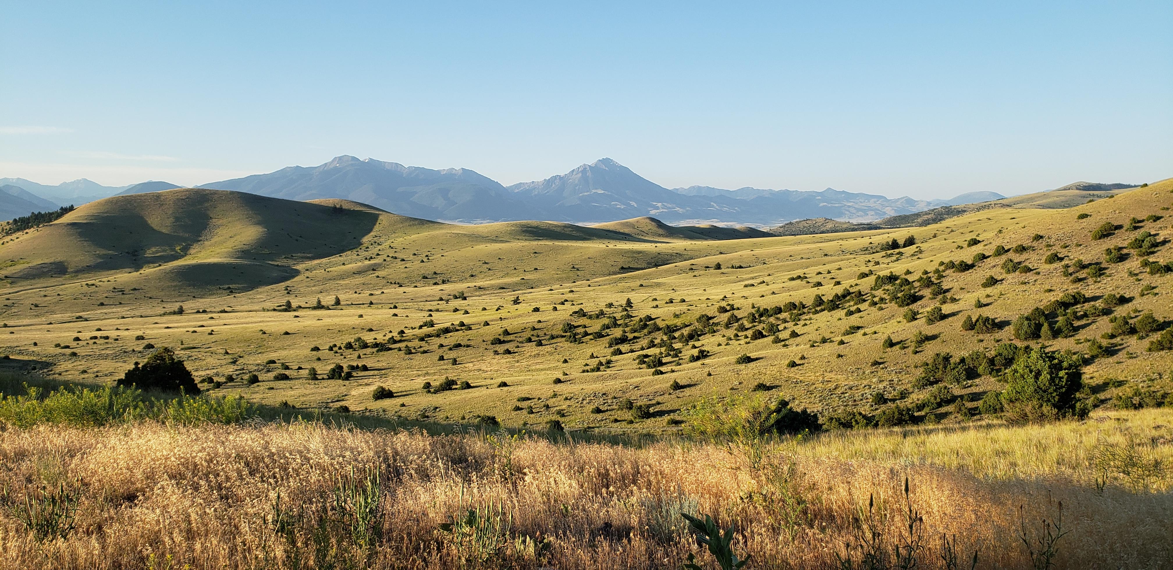 Paradise Valley, Montana, in the early morning light. [4032×1960] [OC