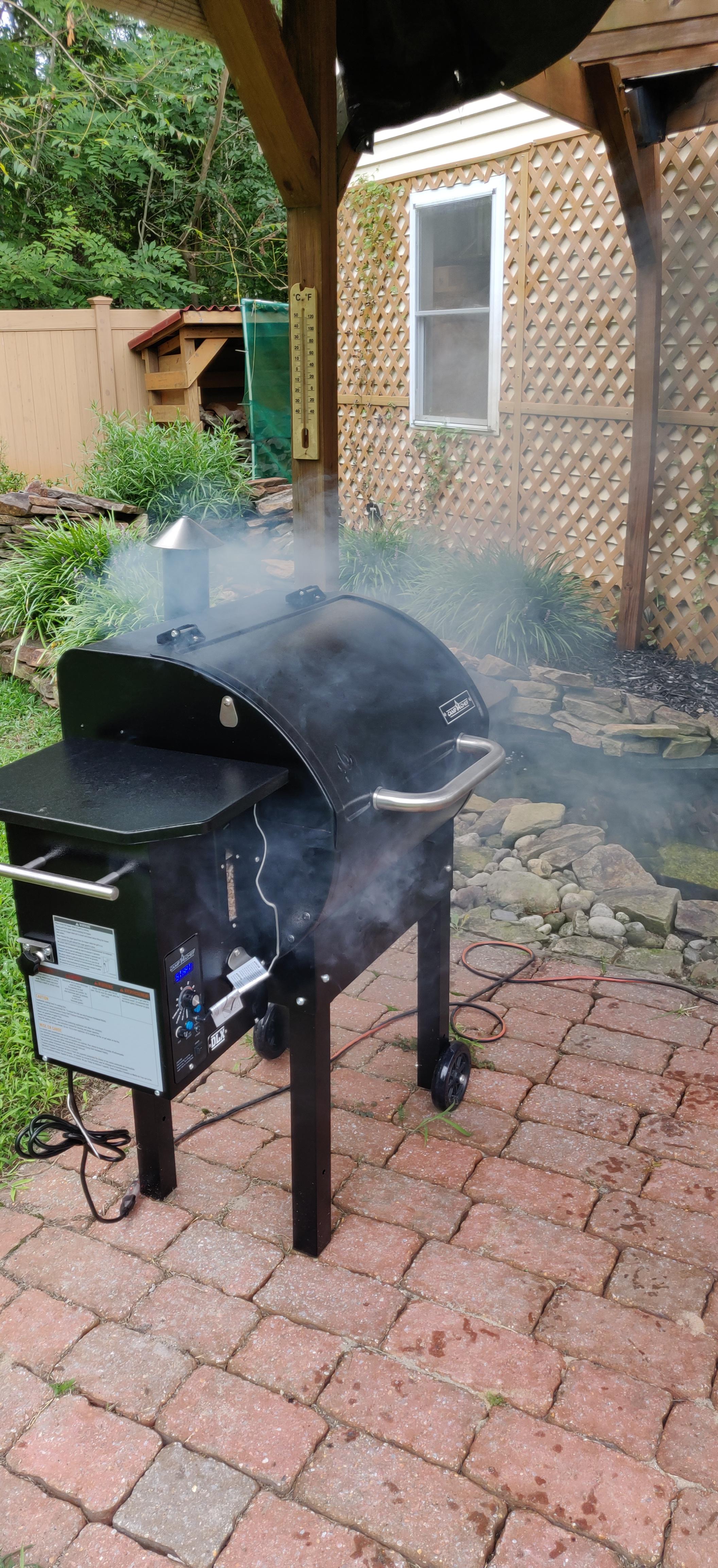 I don't know how I managed without a pellet grill. The sound of the pellets plinking off the