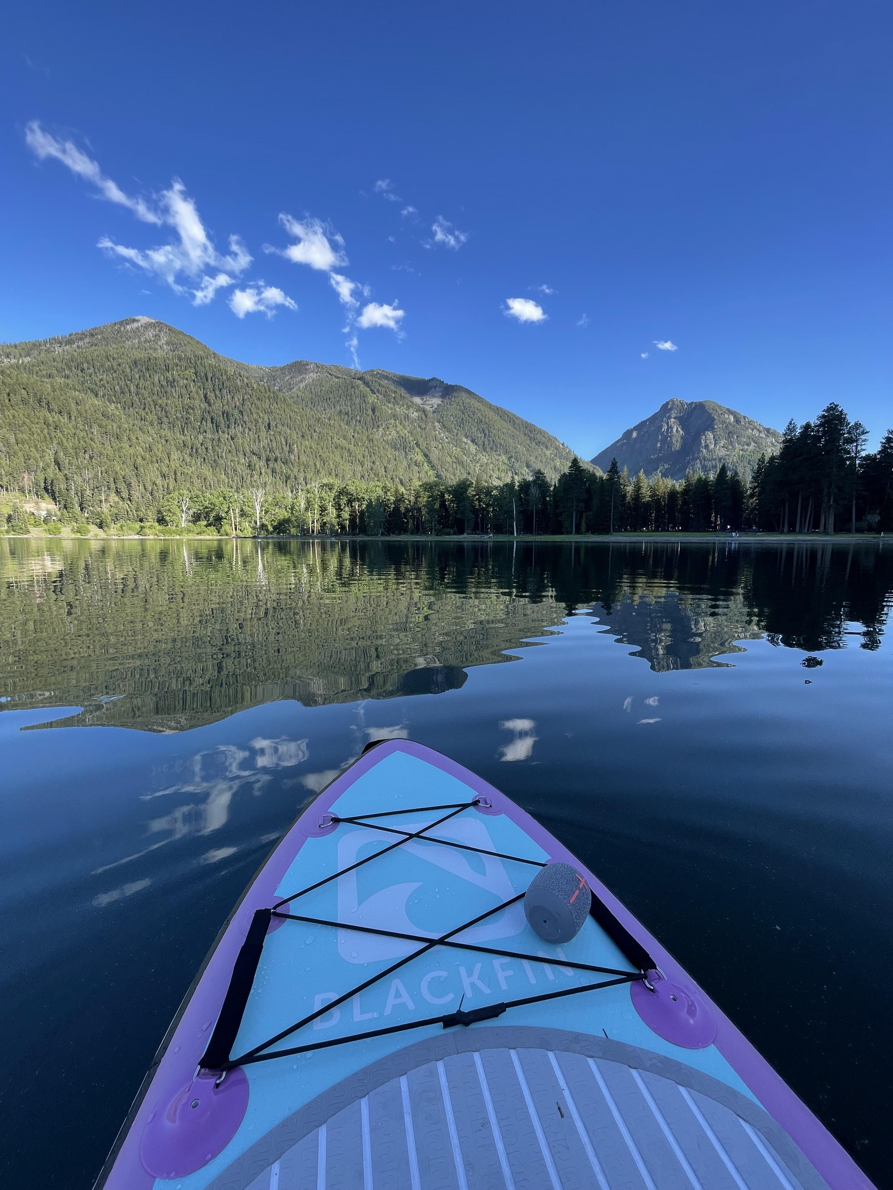 Wallowa Lake, Oregon. This trip sealed the deal with my husband, his new paddle board is on the