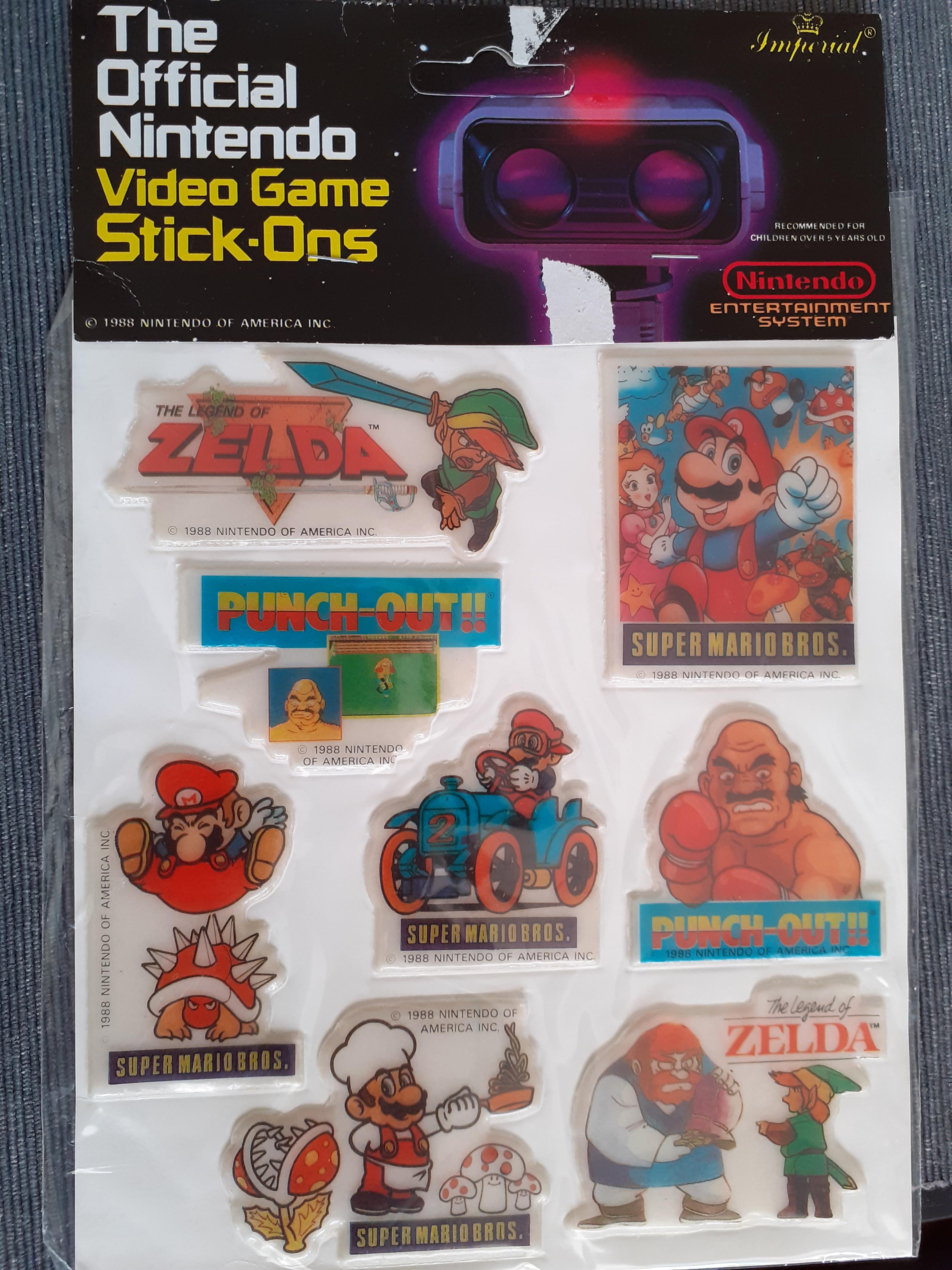 I still have my Nintendo stickers from the late 80s.