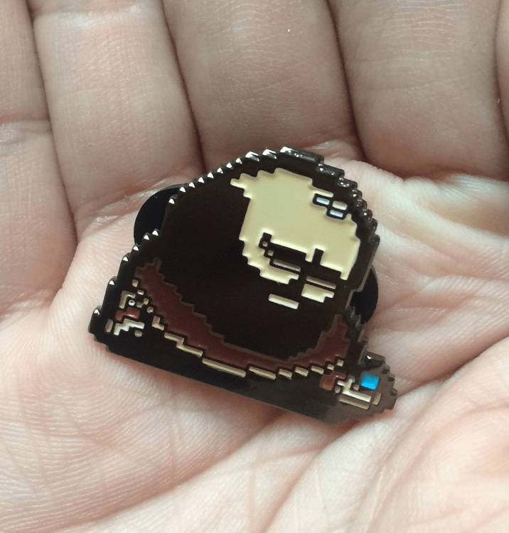 Brad enamel Pin (Manufacturer photo) available on Etsy for preorder