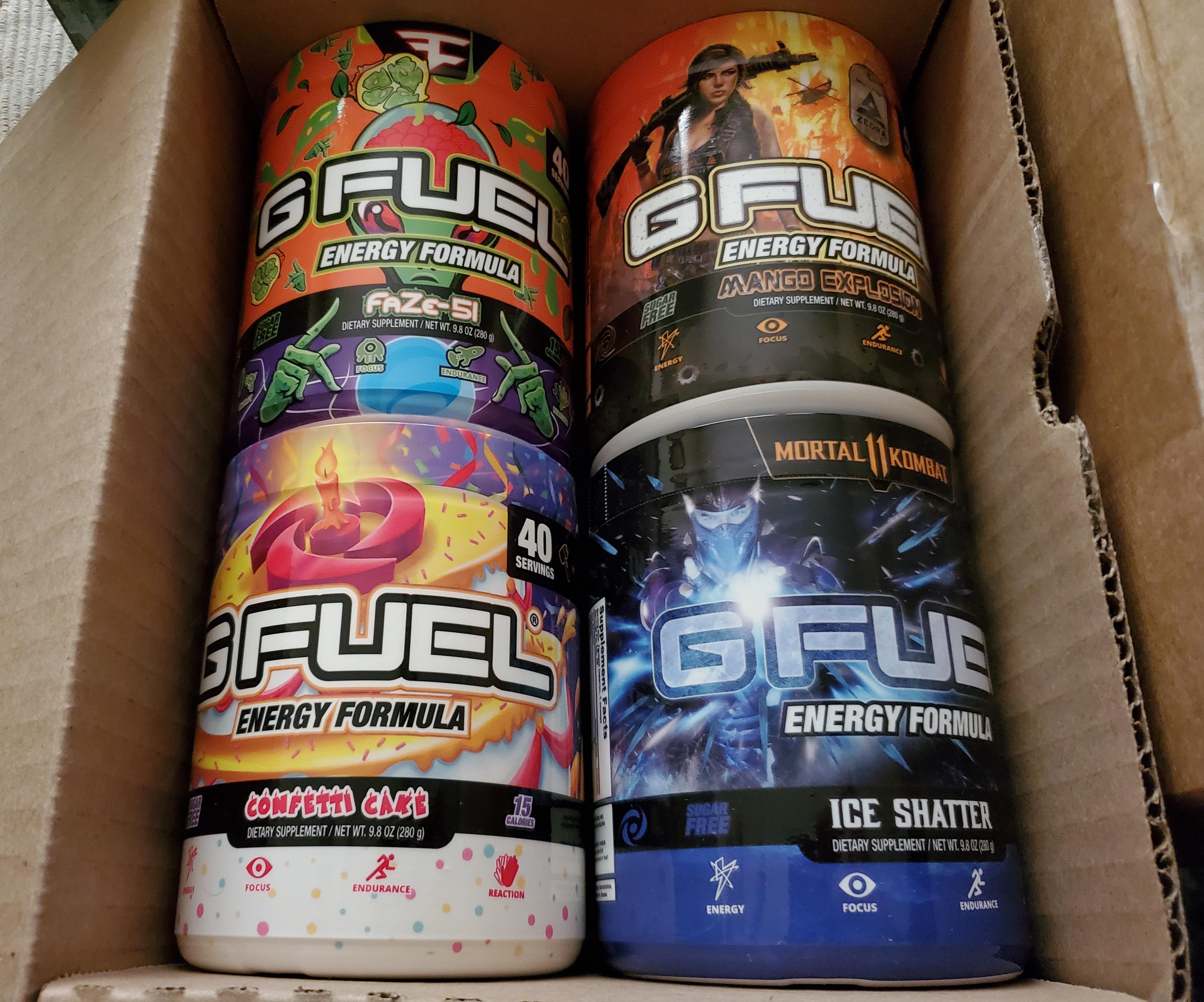 BOGO finally arrived! Most excited for the Confetti Cake ) r/GFUEL