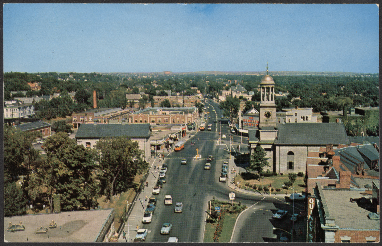 Looking north at Quincy Center during the Bargain Center era, before