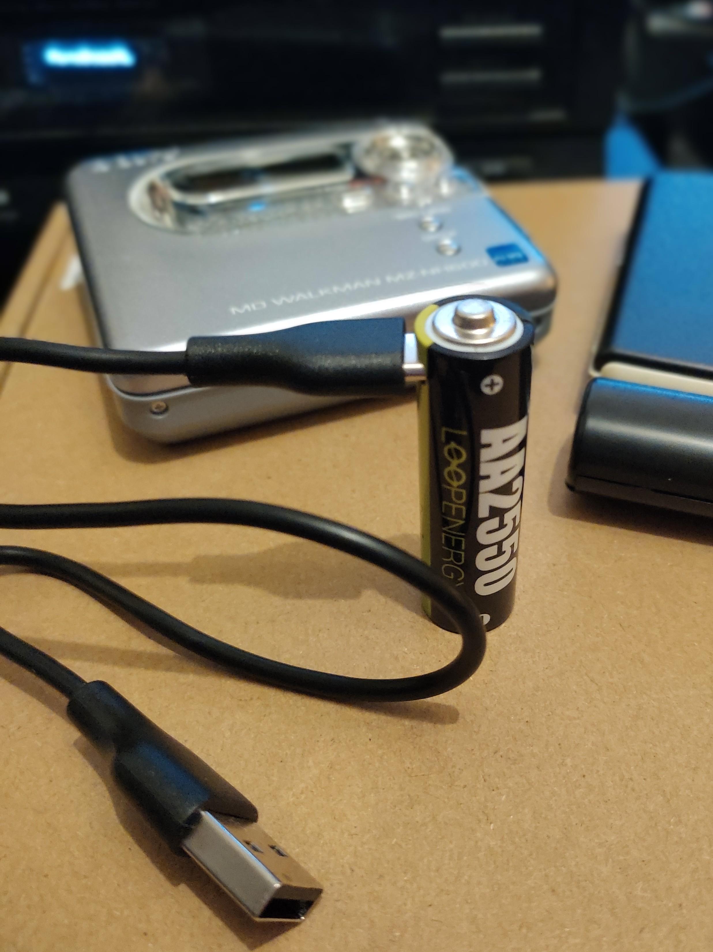Good Results - 1.5v AA USB-C Rechargable : r/minidisc