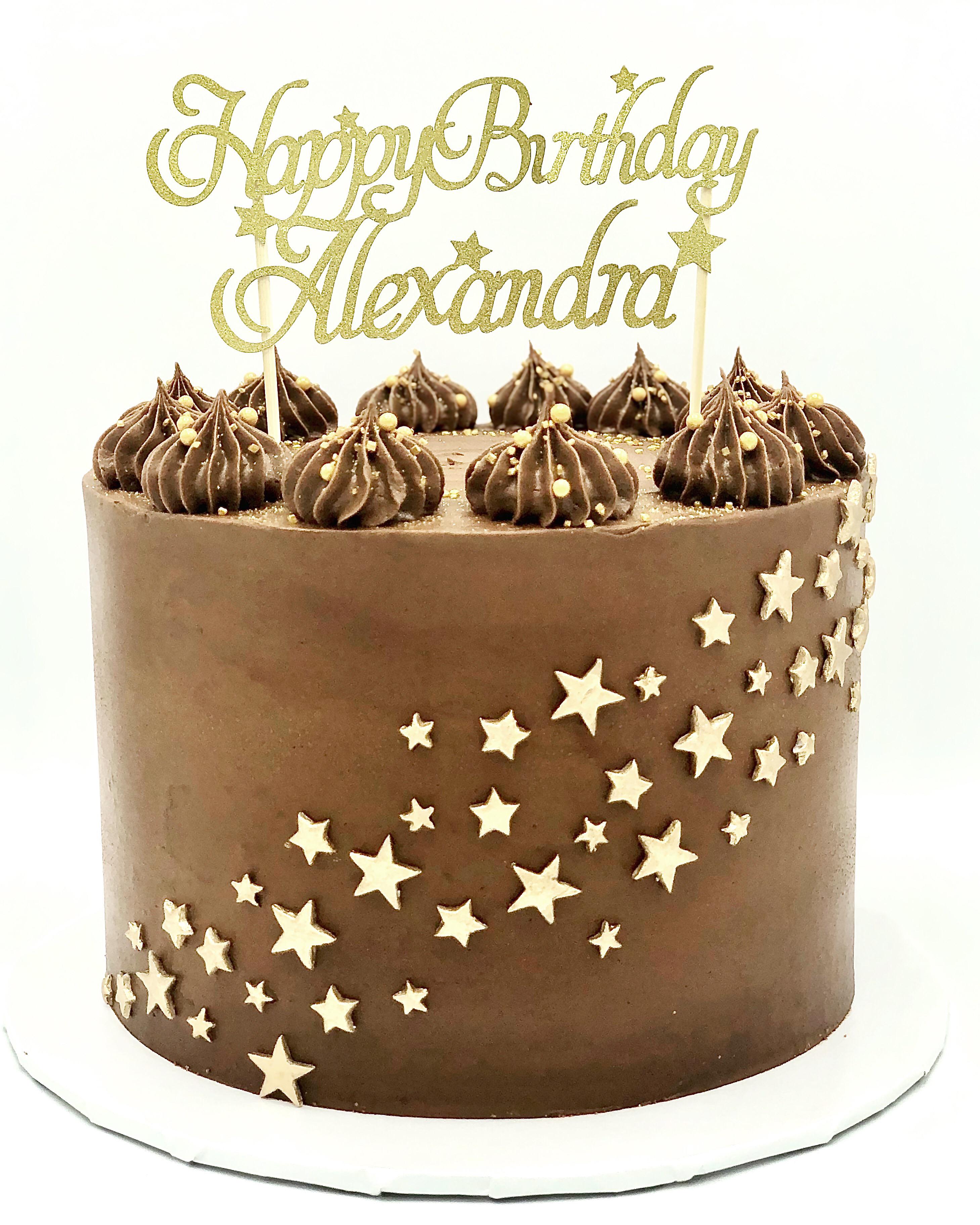 Made my first cake topper! A bit flimsy (just glitter cardstock) but I