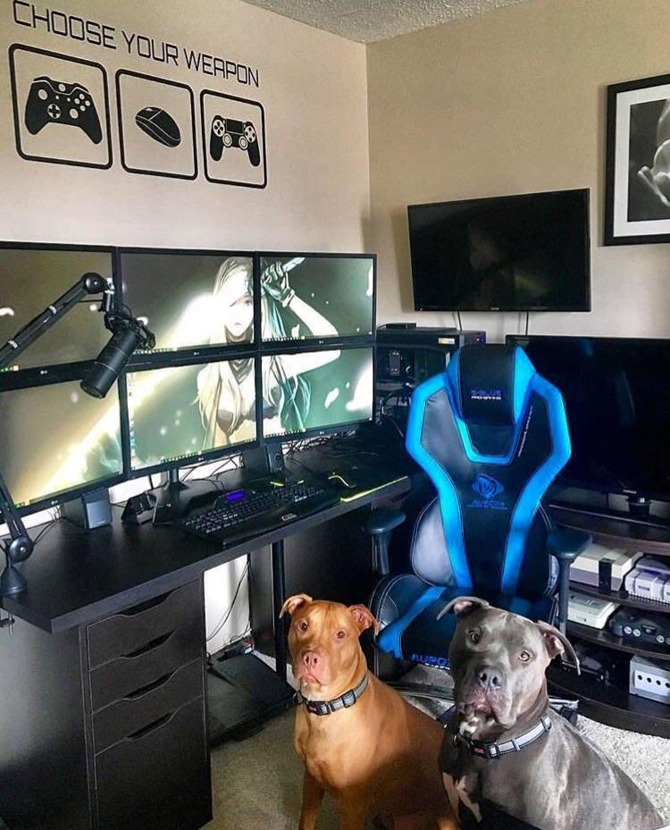 Gaming setup made by techade on Instagram. r/gaming
