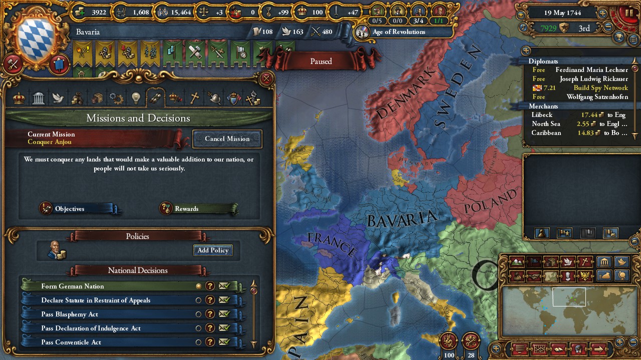 First time I am able to form Germany! r/eu4