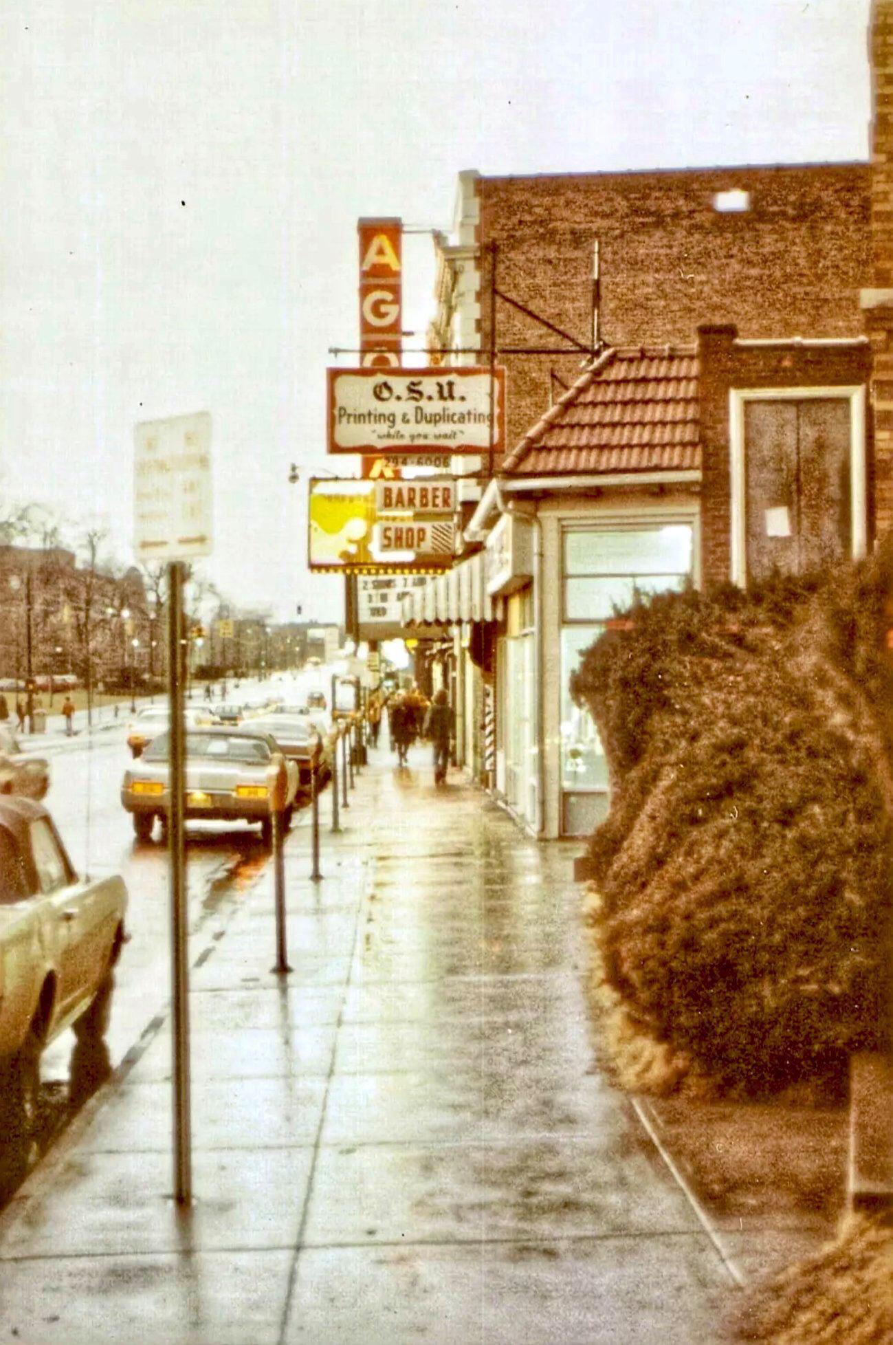 A rainy day in Columbus (High Street), circa 1971. r/Columbus