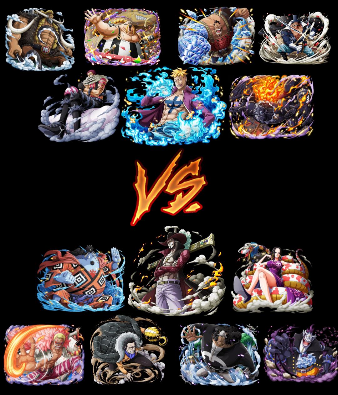 Yonko commanders Vs. 7 Warlords of the sea. Which side wins? (All pirates in their primes) r