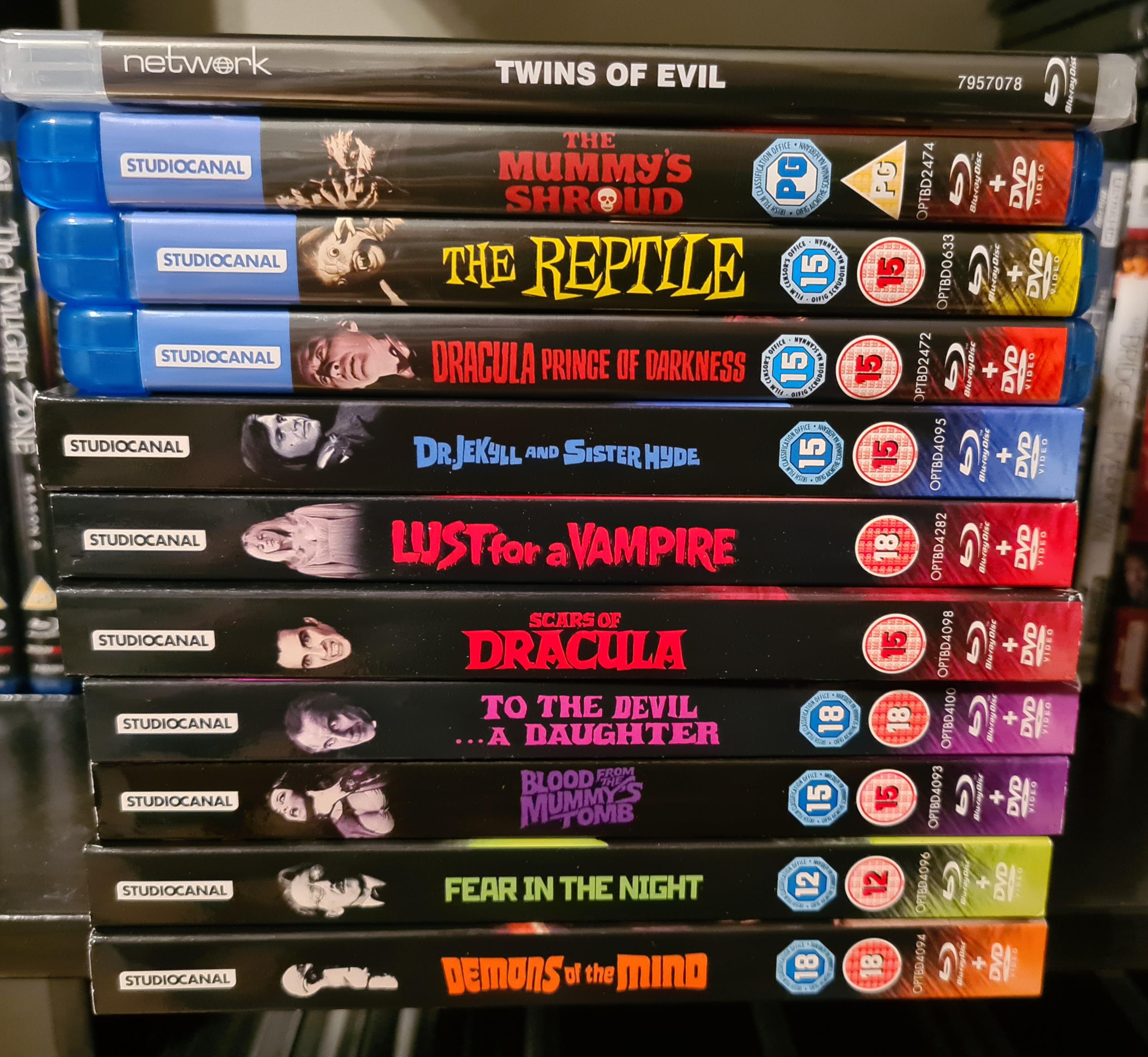 All the Hammer movies I had ordered arrived the same day. I'm on quest