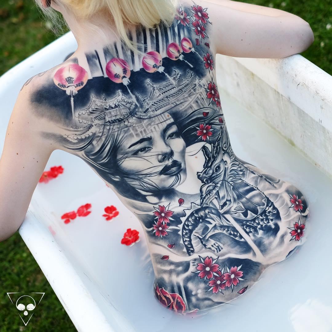 Back tattoo by MichaelLitovkin Best_tattoos