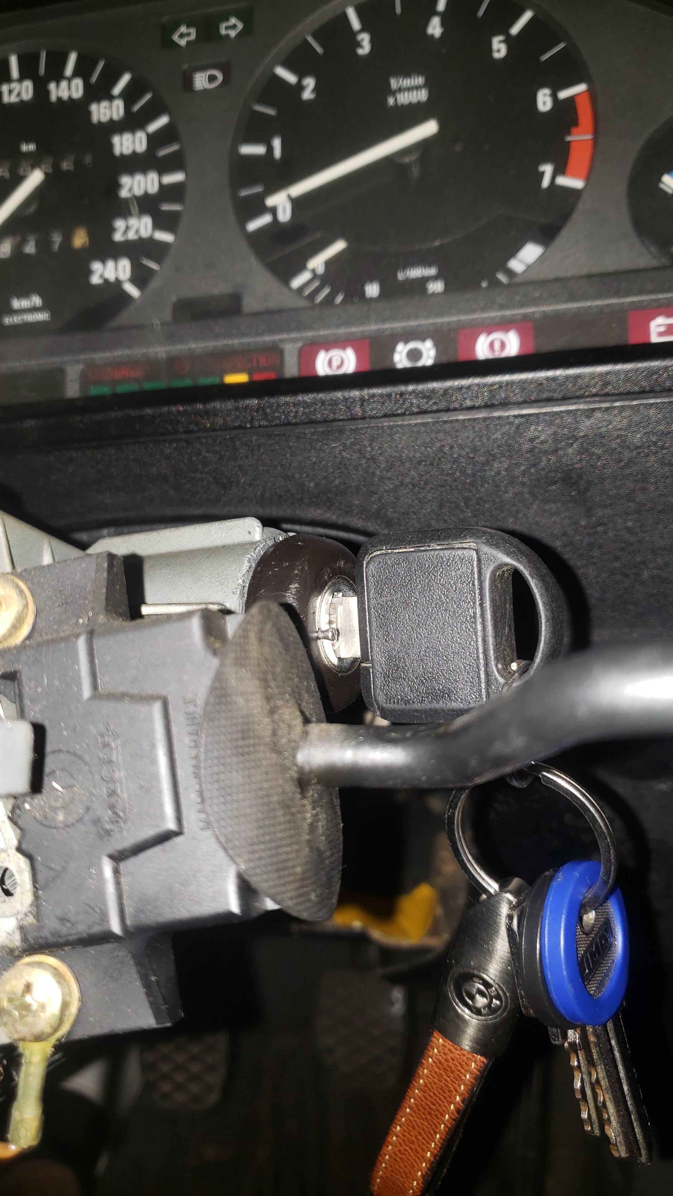 Need help removing the ignition barrel...i cant turn on the car. Key turns. Ive tried with a