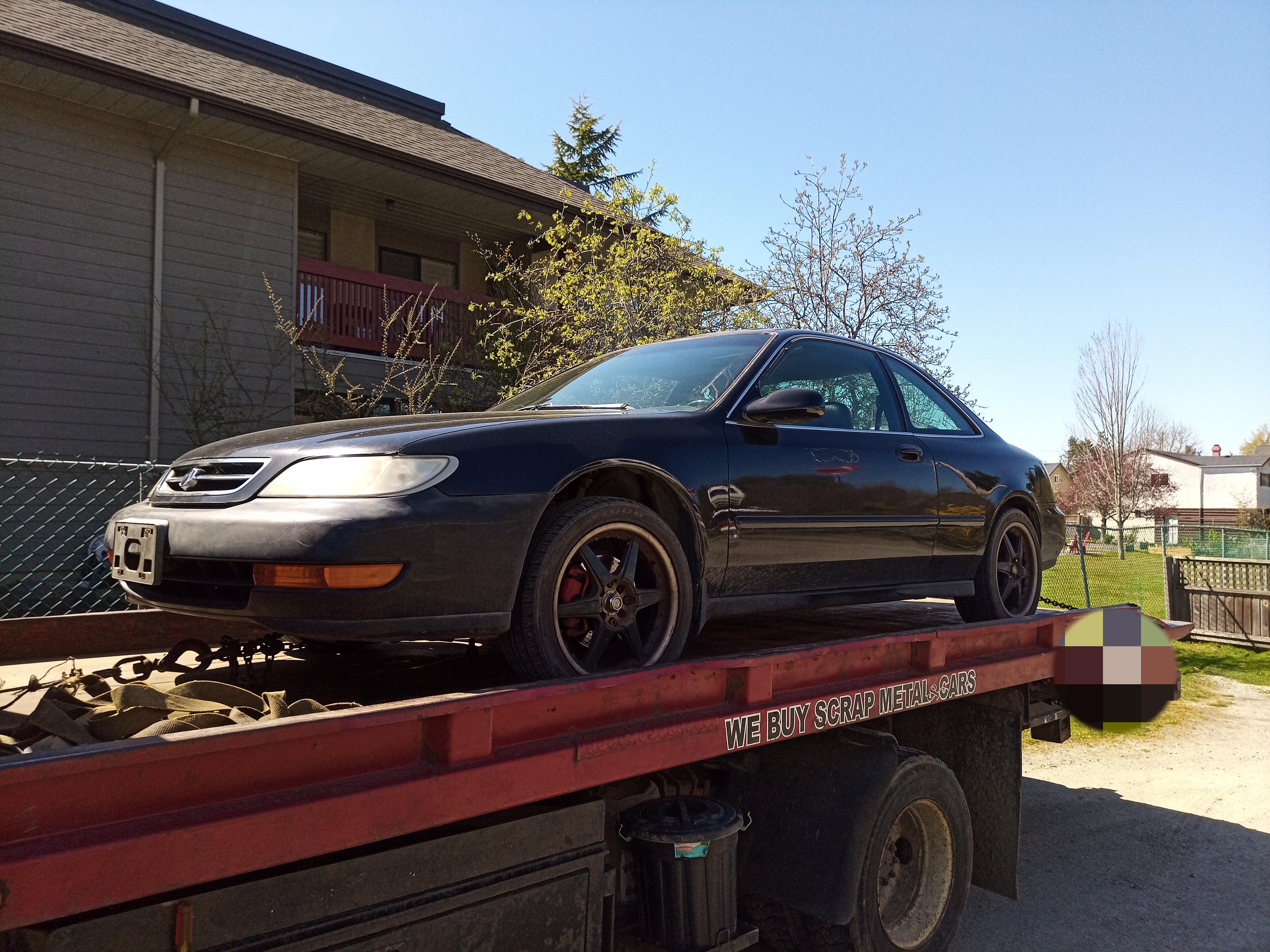 3.0l acura something or other. Blown head gasket. Oil was full