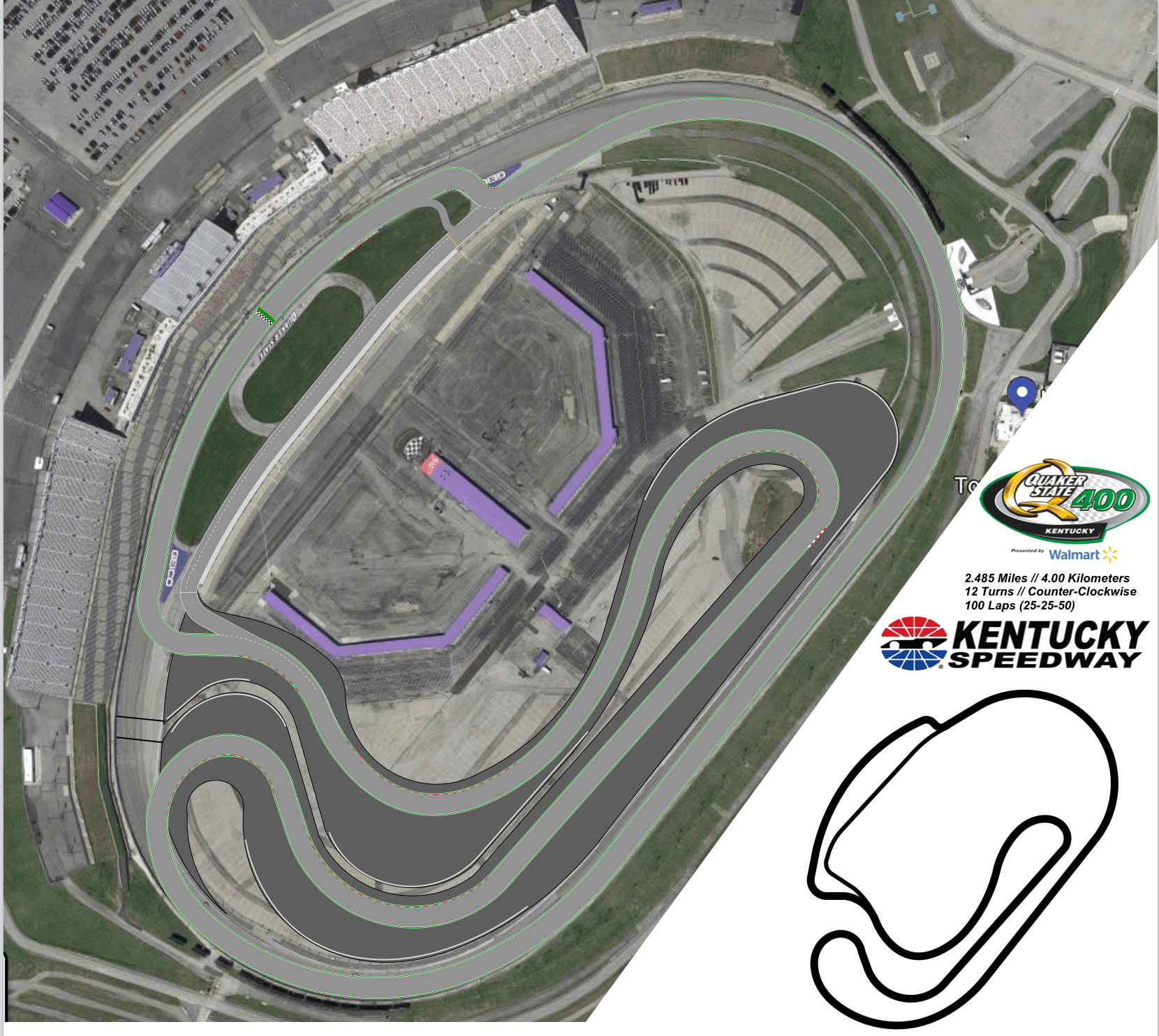 Kentucky Speedway Roval (Sparta, KY, USA) r/RaceTrackDesigns