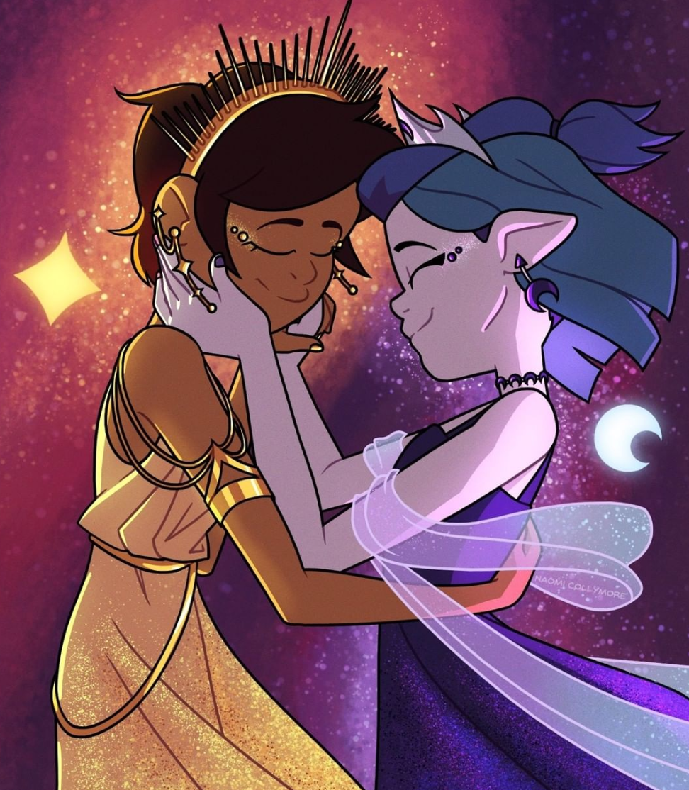 Sun and moon queens [The owl House] r/wholesomeyuri