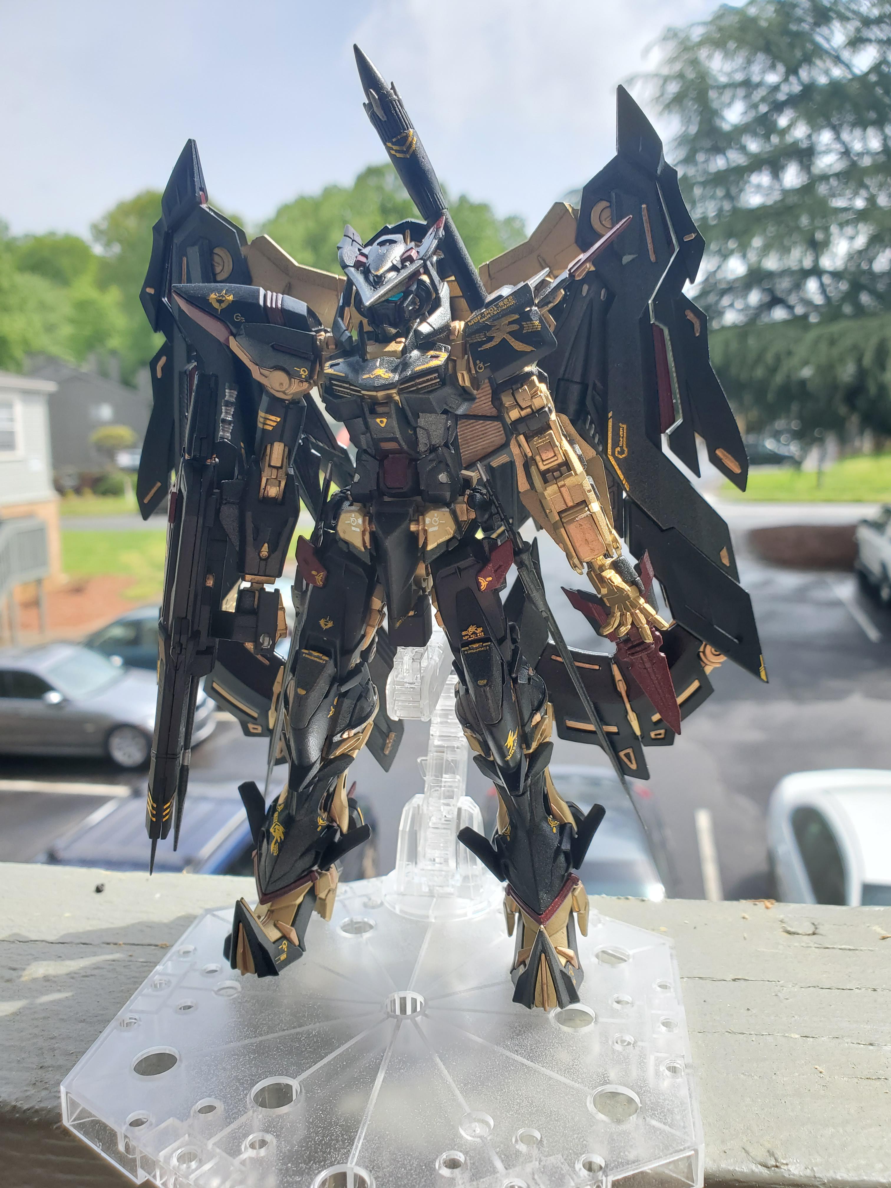 RG Gold Frame Amatsu Mina (full gold) r/Gunpla