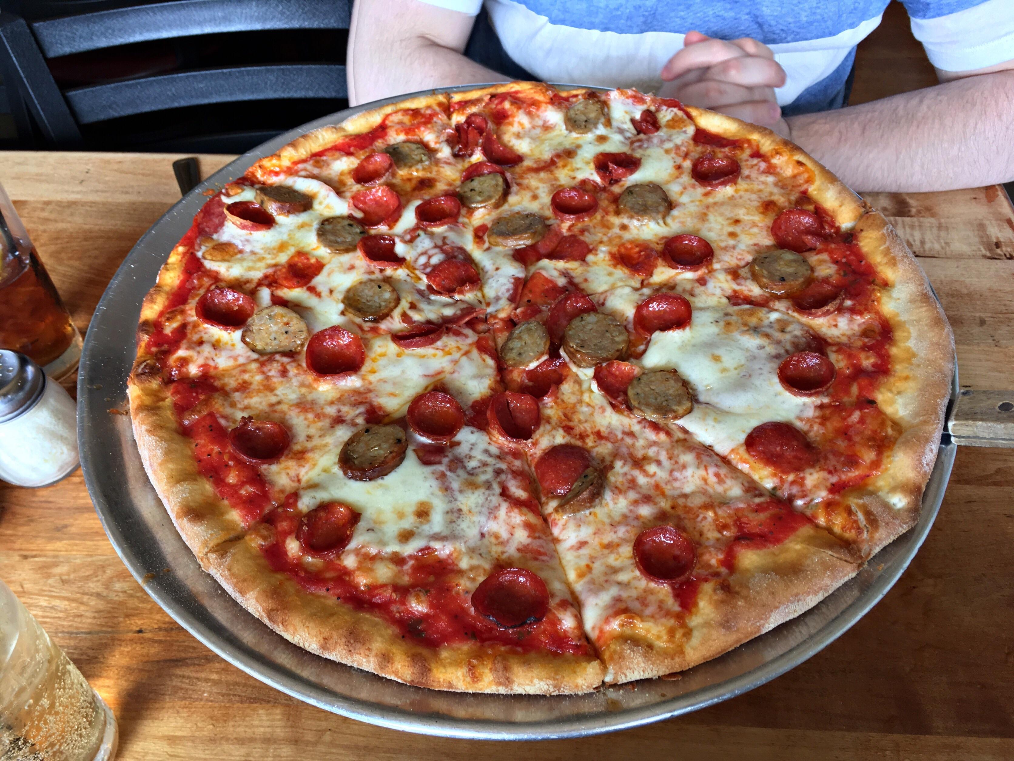 [I ate] Italian sausage, pepperoni and soppressata pizza r/food