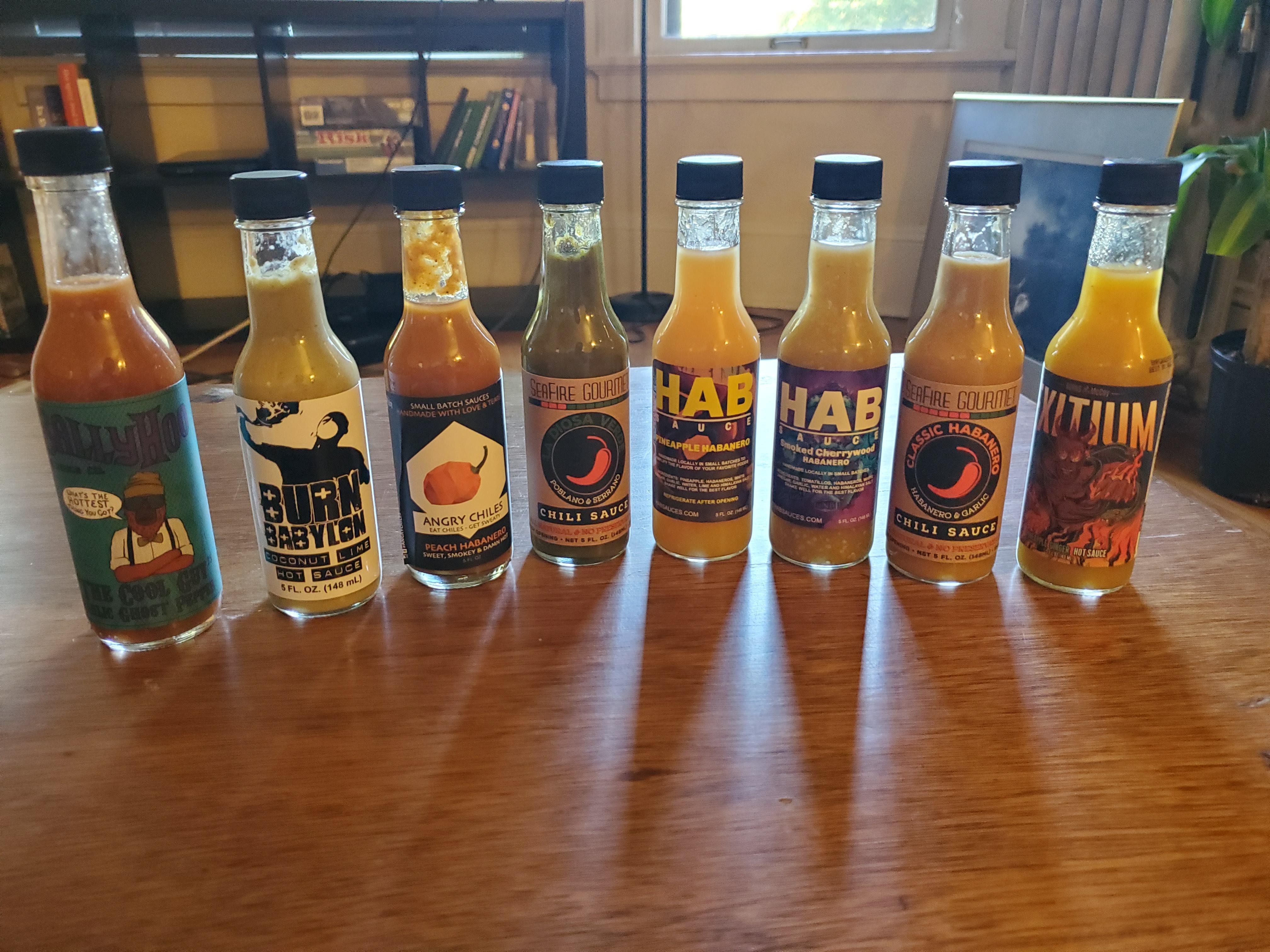 Pretty good haul from the Portland Hot Sauce Expo... I don't have a