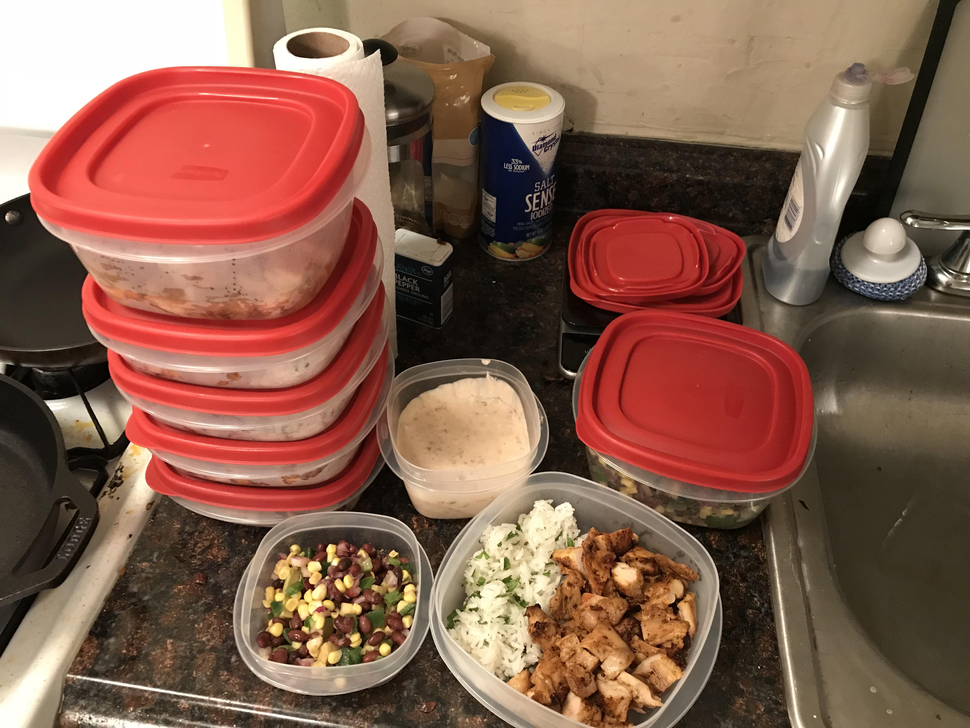 Chipotle burrito bowls for the week! r/MealPrepSunday