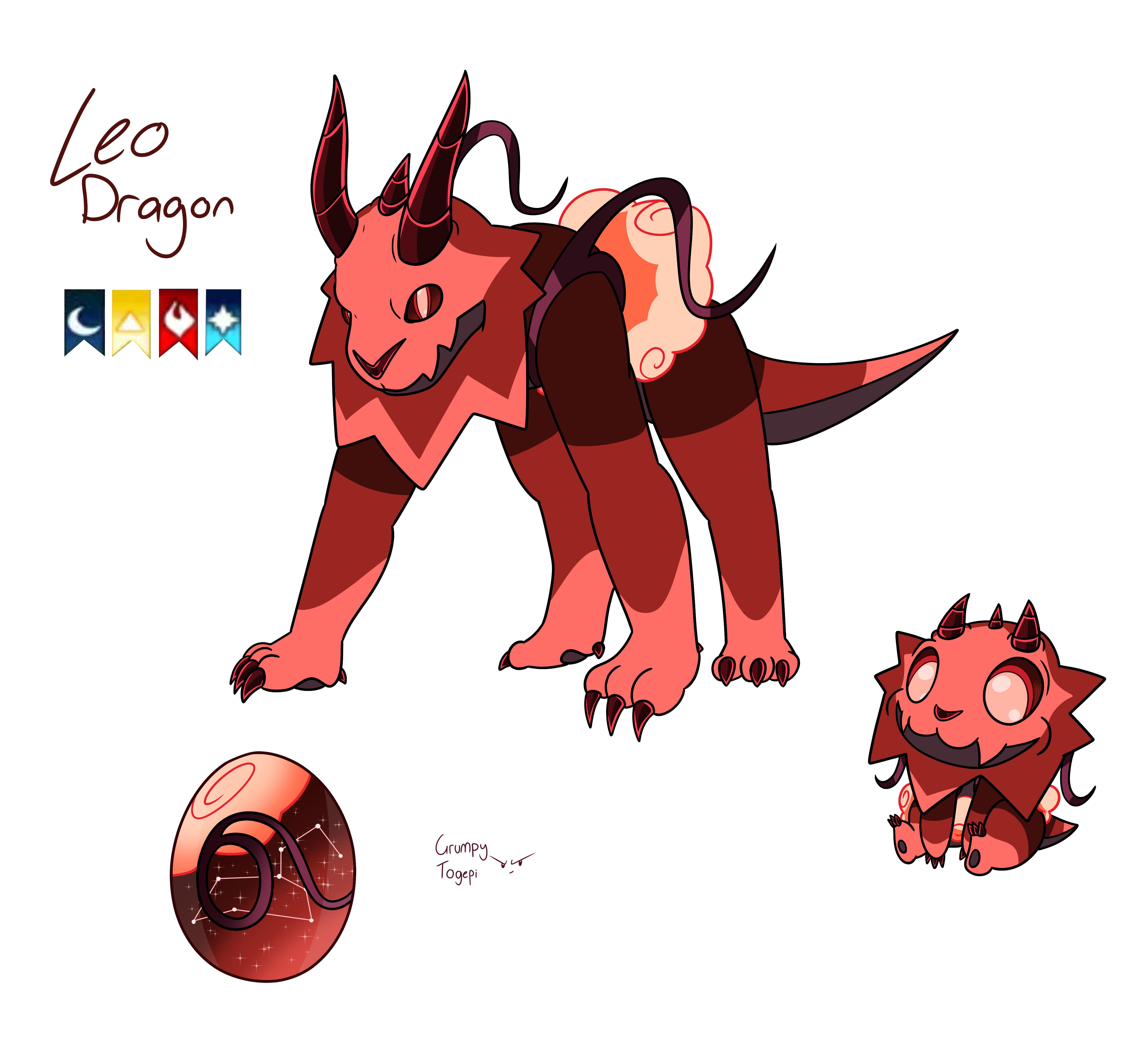OC Leo dragon! How'd I do? I believe I'm doing sagittarius next D