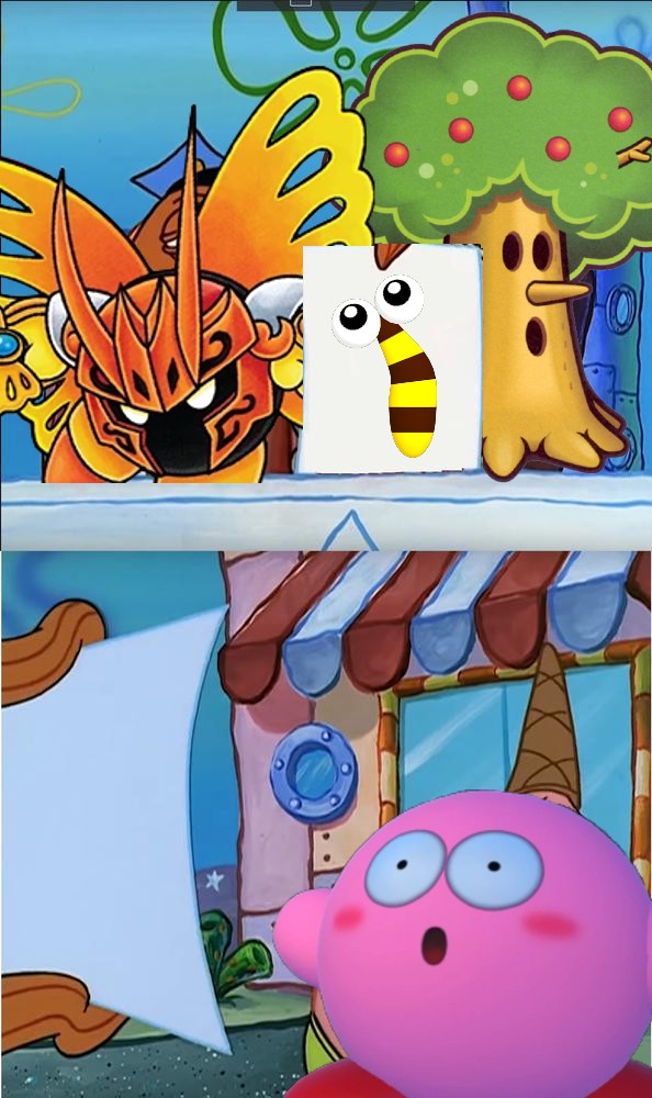 Kirby's fear/disgust of caterpillars makes sense now. r/Kirby