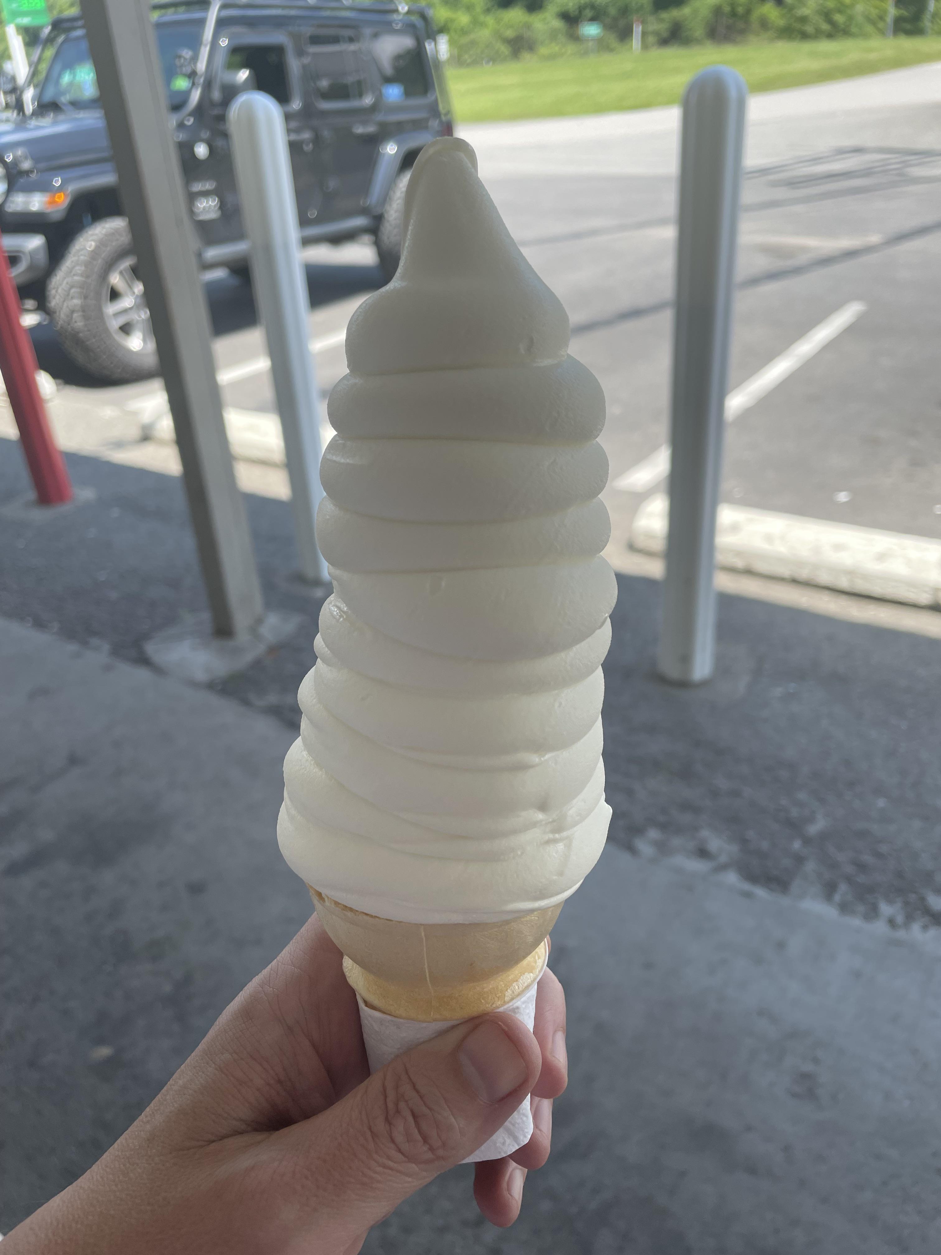 Small vanilla cone, Dairy Creme Corner (Fairmont WV) r/icecream